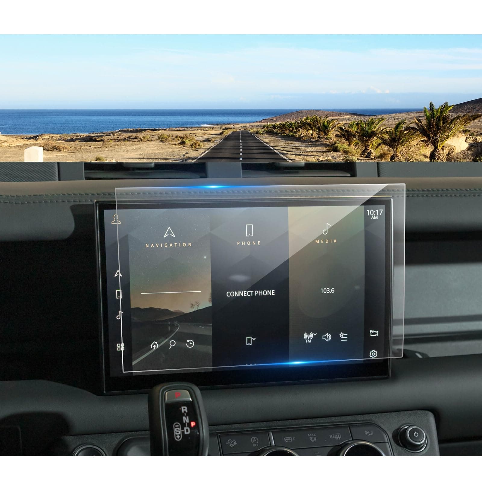 2023 2024 2025 Defender Screen Protector for Defender Pivi Pro 11.4-inch Touch Screen, 9H Tempered Glass 2025 Defender 90&110&130 Accessories HD Transparent 11.4"