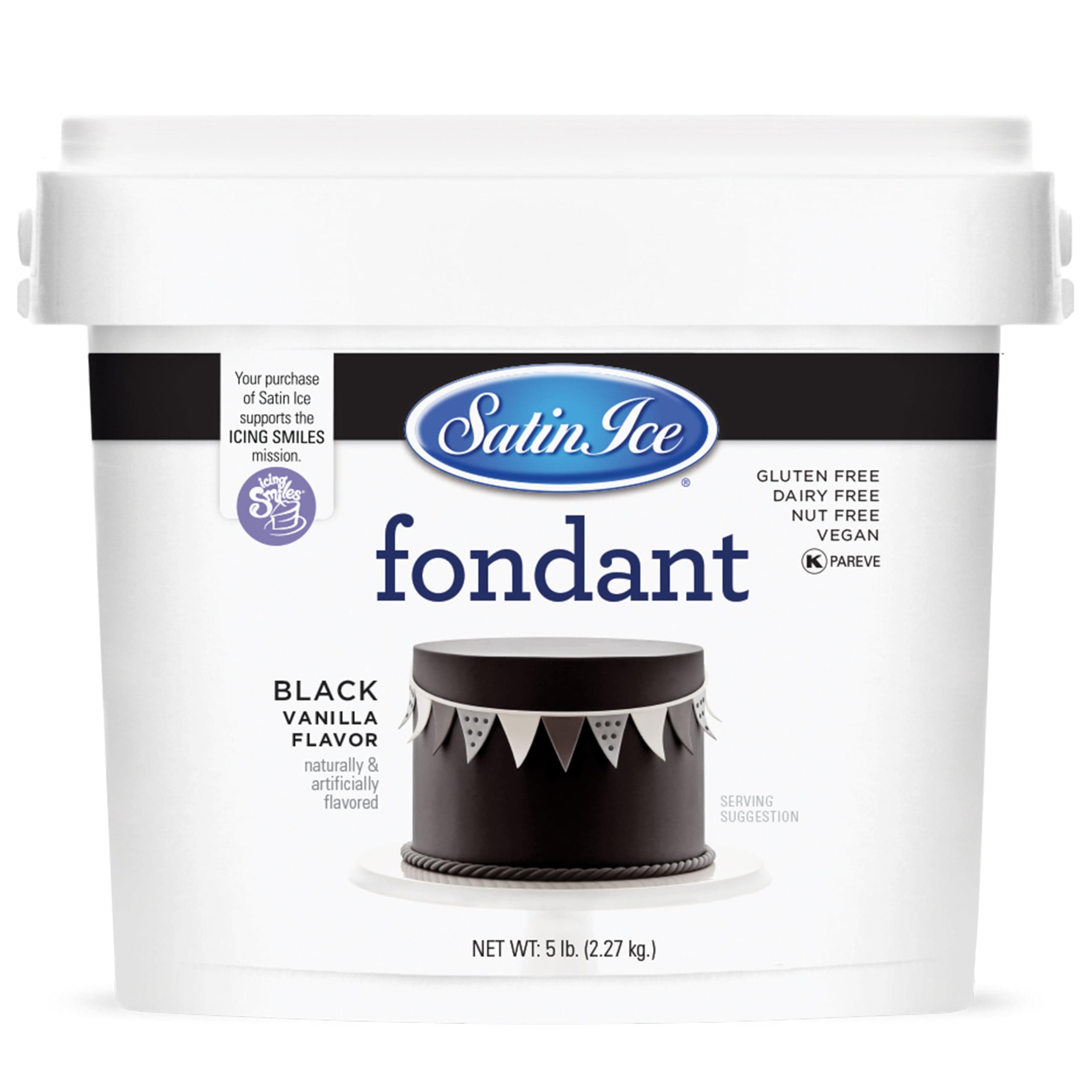 Fondant for Cake Decorating, Black (5 Pound)