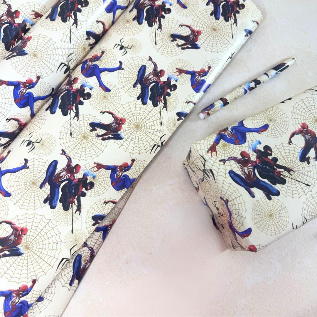 LA TROVE Colourful Gift Wrapping Paper Sheet For Gift Packing|Gift Wrap Roll, Gift Papers Sheets, Gift Cover Wrapping Paper(Spider Man) (Pack 0F 15)
