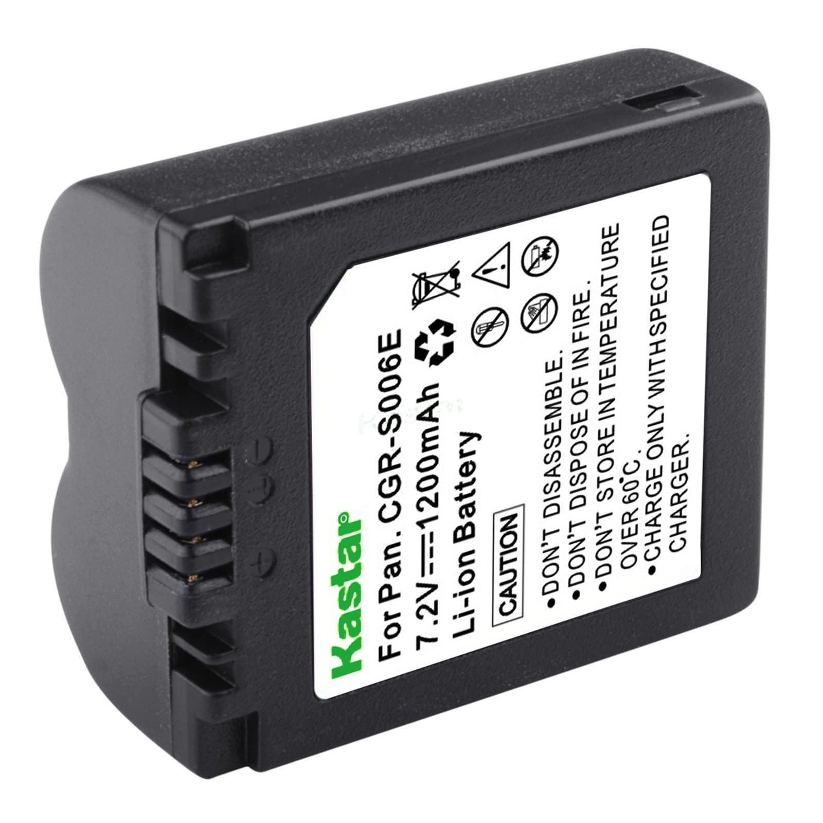 PowerSmart 710mAh7.2V 5.10 Wh Replacement Camera Battery For Panasonic Lumix DMC-FZ7, DMC-FZ8, DMC-FZ28, DMC-FZ30, DMC-FZ35, DMC-FZ38, DMC-FZ50, Compatible Part Numbers: BP-DC5 J, BP-DC5 U, CGA-S006, CGA-S006A, CGA-S006E, CGA-S006E/1B, CGR-S006, CGR-S006A/1B, CGR-S006E, CGR-S006E/1B, CGR-S006GK, DMW-BMA7