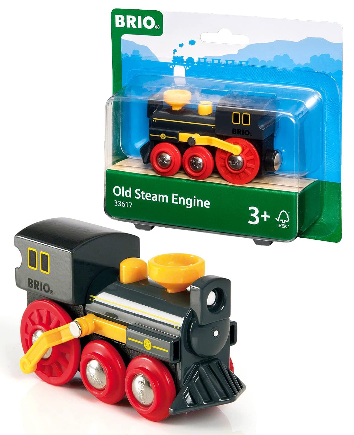 World Classic Steam Train Engine - Toys for Kids Age 3 Years Up - Add On Railway Accessory