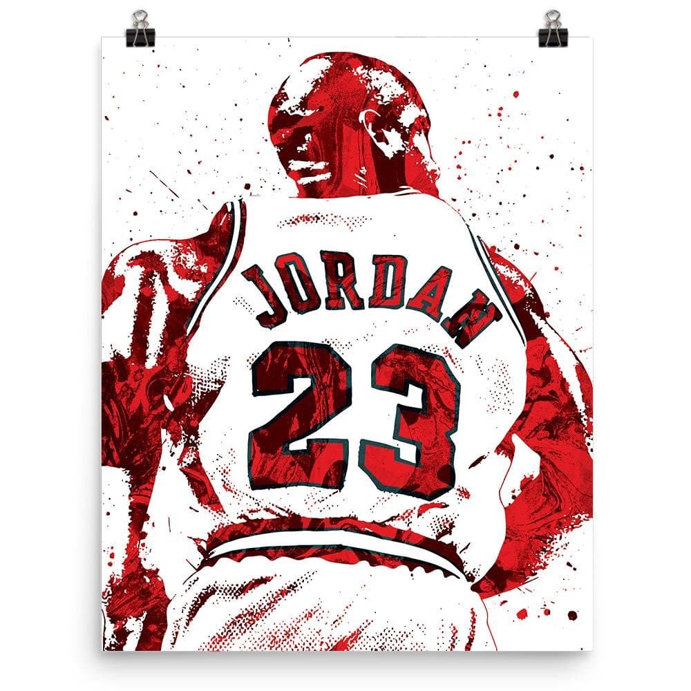 Michael Jordan Chicago Bulls Jersey Poster