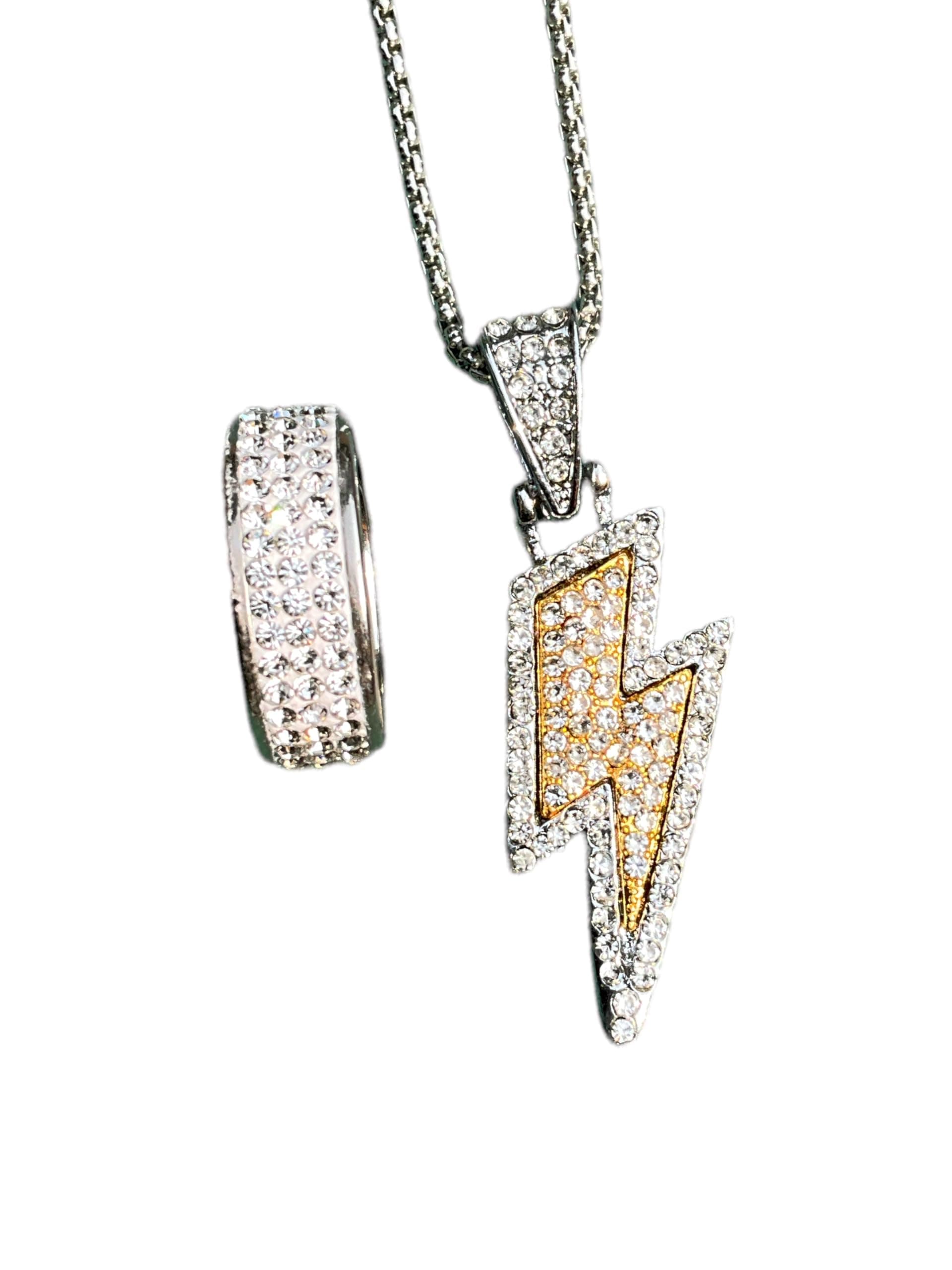 Elegant Attire Club Lightning Bolt Design pendant