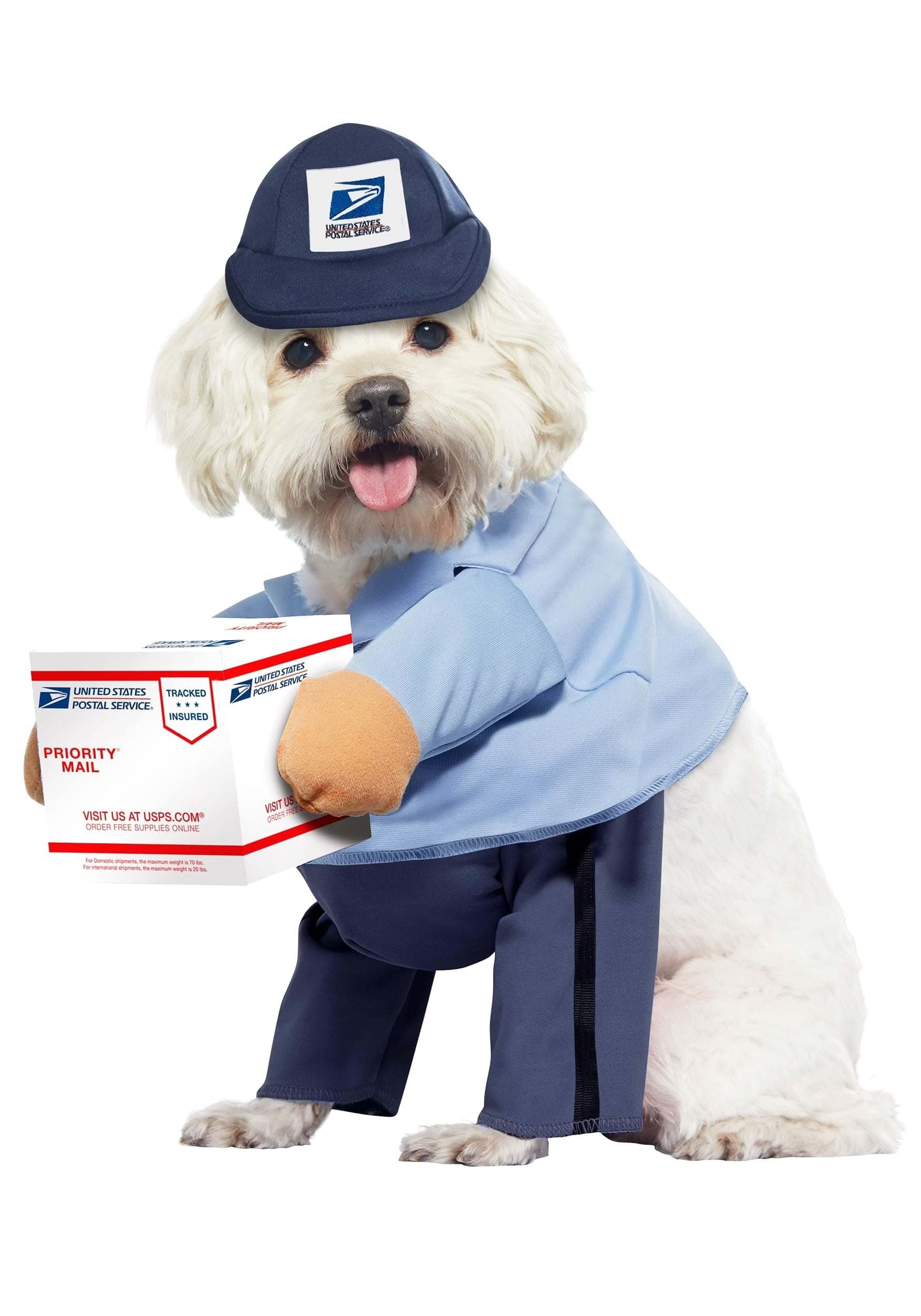 USPS Mail Carrier Pup, Dog Costume Small
