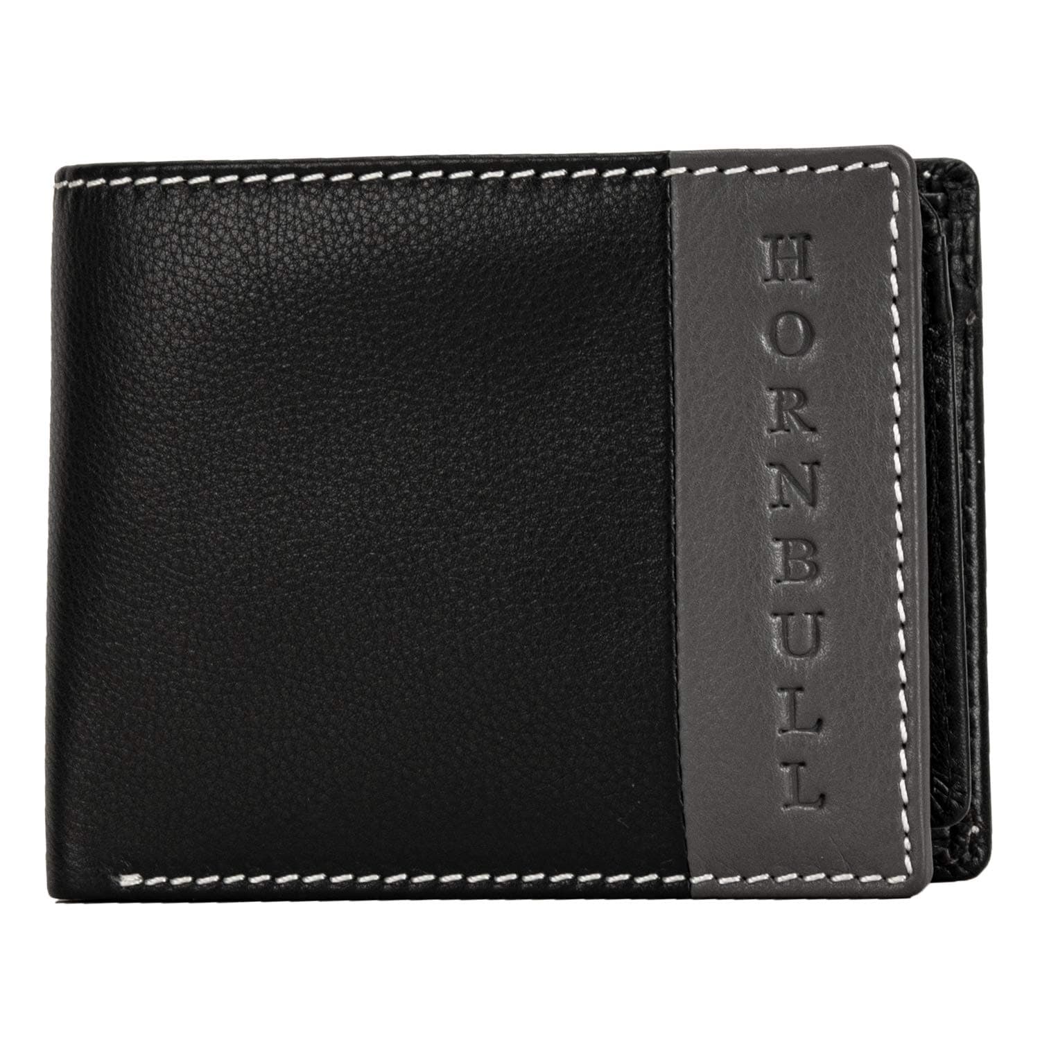 HORNBULL Festive Gift Hamper - Black Taylor Genuine Leather RFID Blocking Wallet Diwali Gift Set for Men, Black, Casual