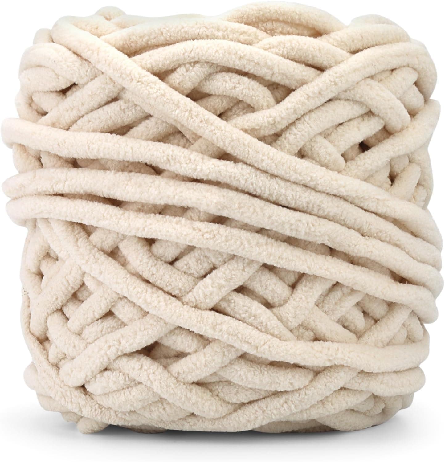 NimbusNote Chunky Chenille Yarn, Soft Thick Fluffy Yarn for Hand Knitting, Plush Yarn for Crocheting, 43Yds Velvet Crochet Yarn for Making Blankets Weaving DIY Craft