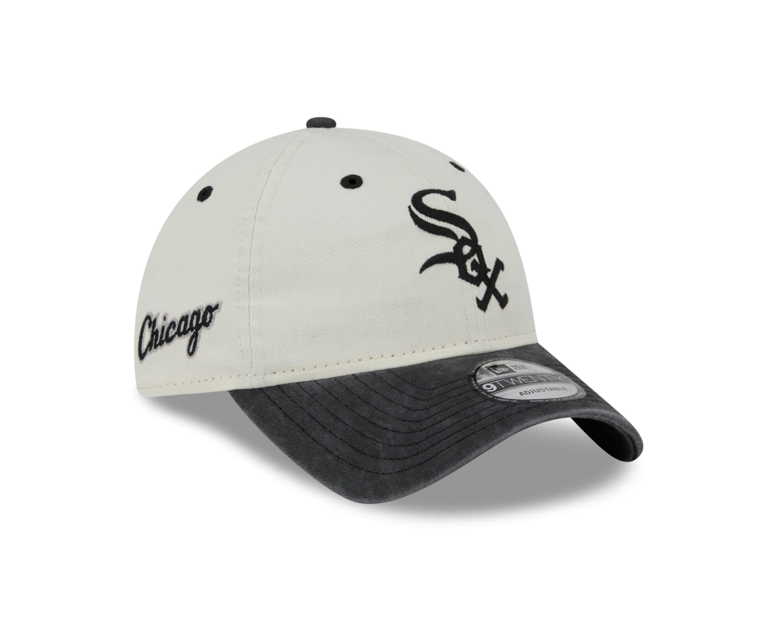 New EraAdult's 9Twenty MLB Chicago White Sox Baseball Cap Hat Process Black