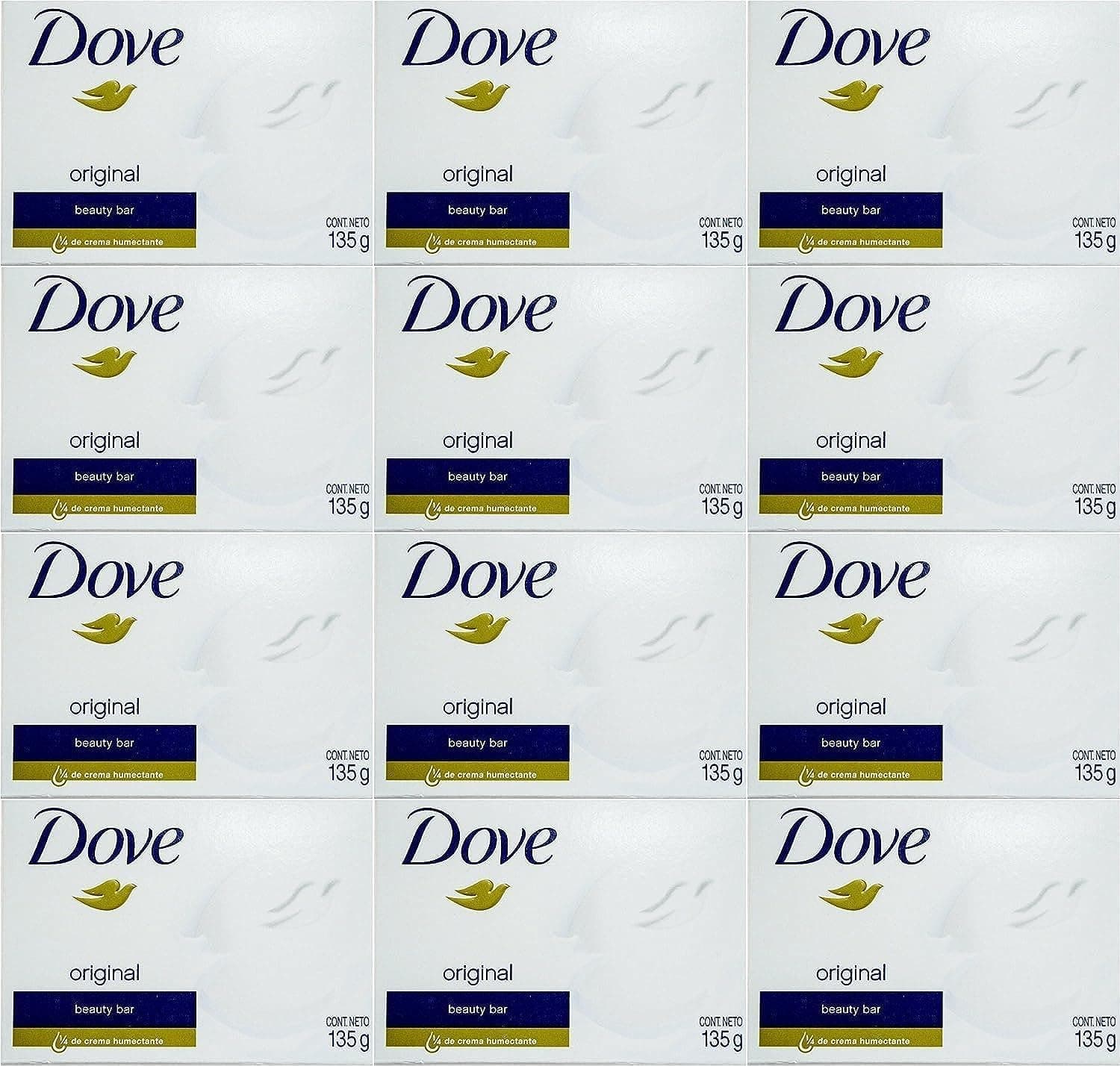 White Cream Bar 4.75 Oz / 135 Gr (Pack of 12)