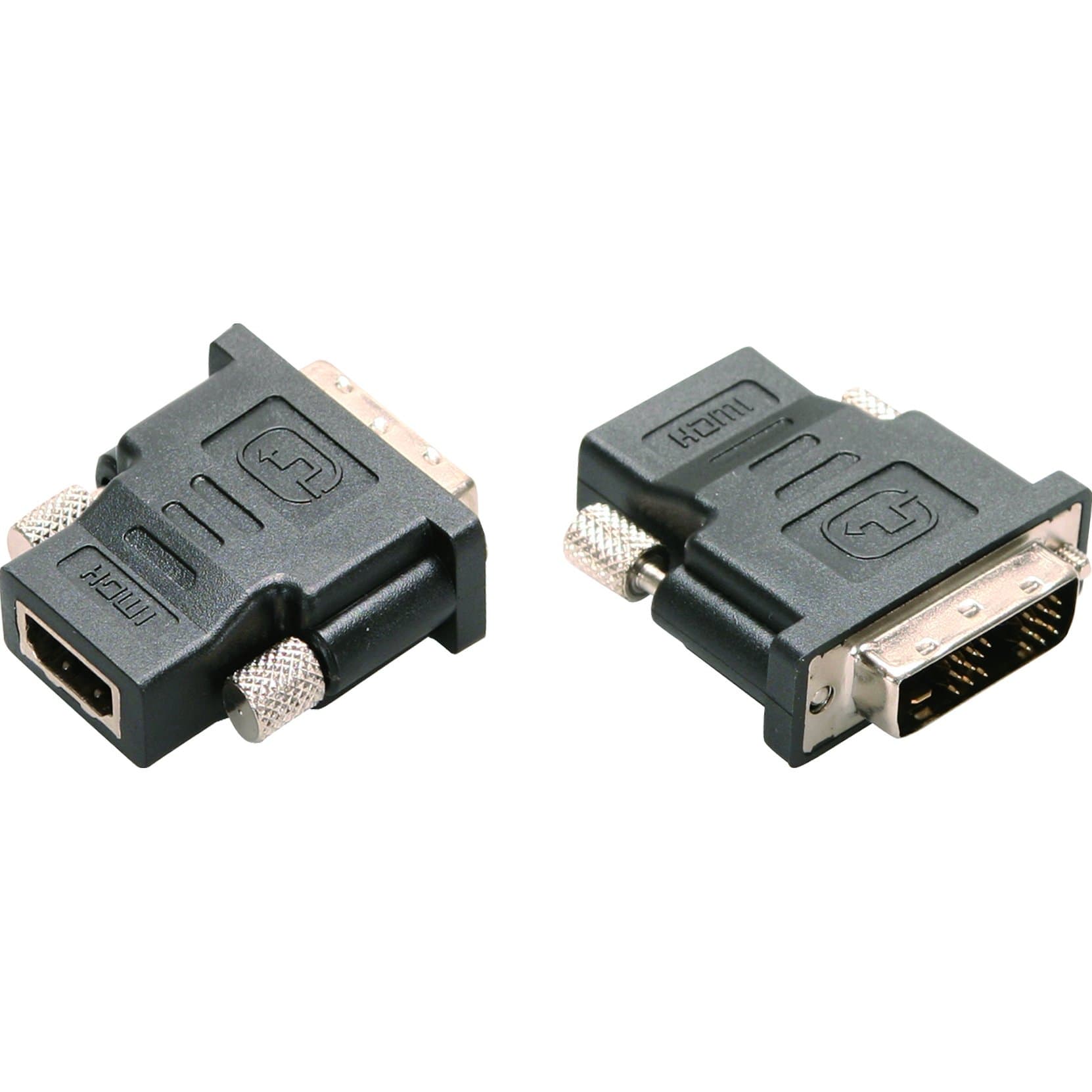 Zahren Technologies® (2 Pack) Gold-Plated DVI-D Dual Link to HDMI (Male to Female) Adapter - 4K Resolution Ready