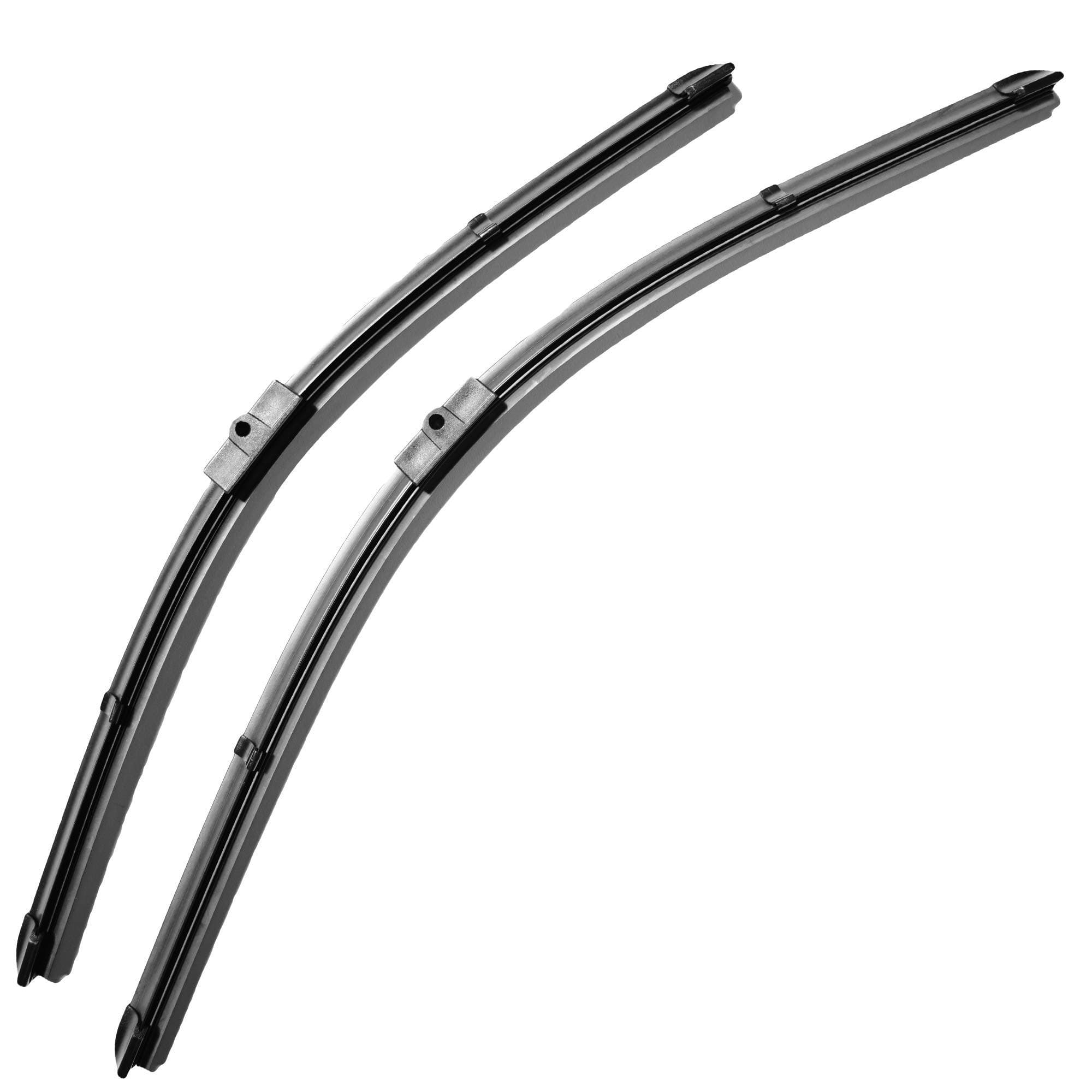 BMWX5 E70 flat aero windscreen Side pin fittment Front Wiper blades Side pin 24" 20" Flat