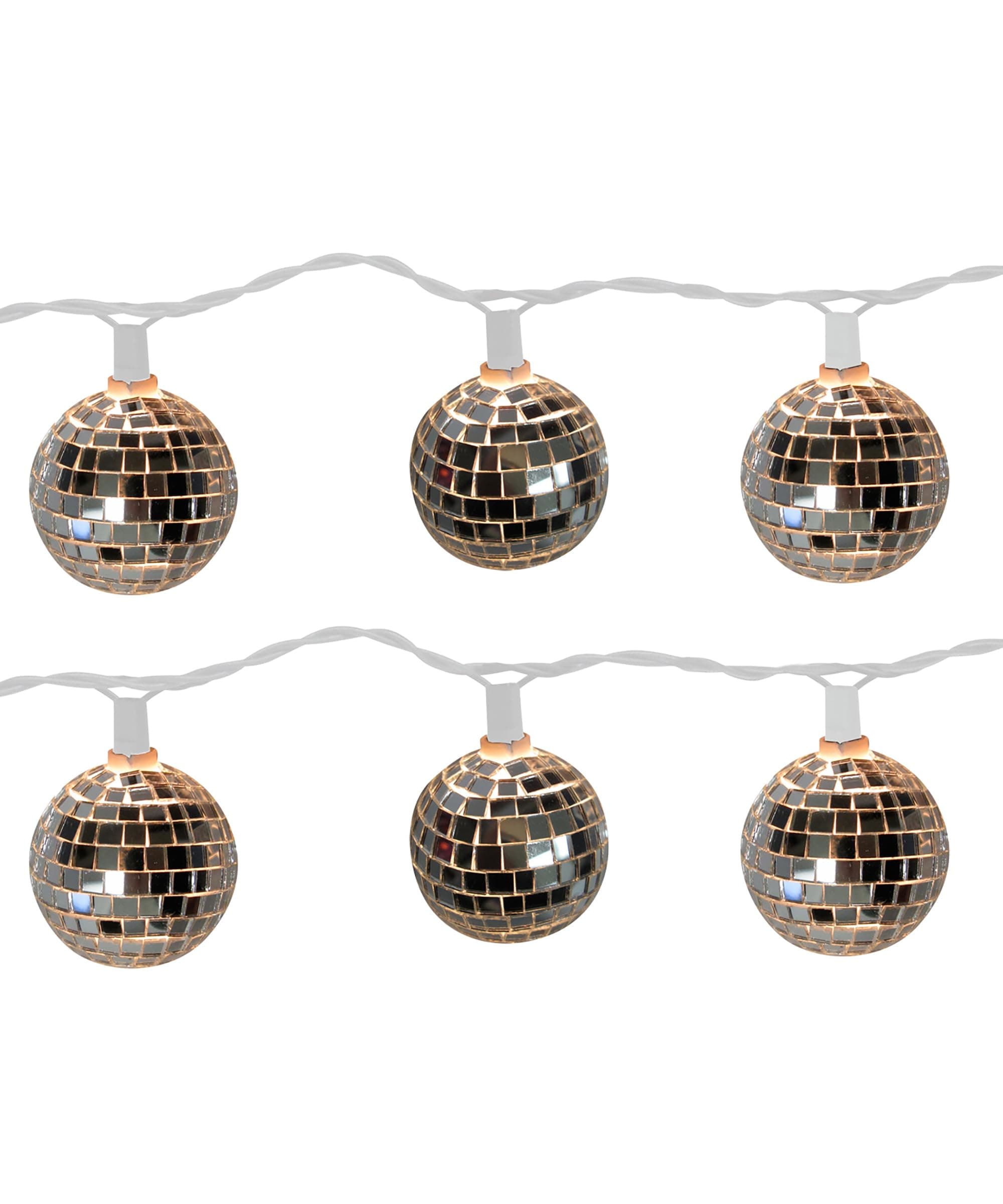 Brite Star 11 ft Disco Ball String Lights - Novelty Christmas Lights with 10 Count Lights for Home, Room Décor