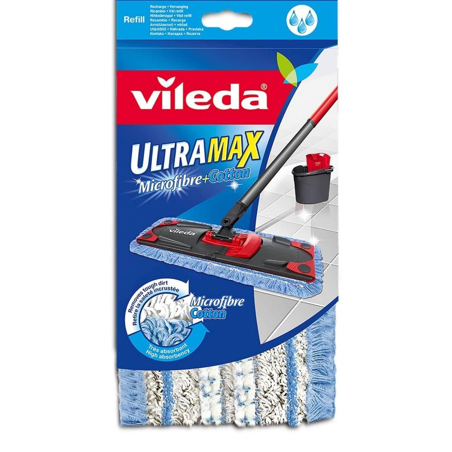 Ultramax - Flat Mop Head - Microfibre and Cotton