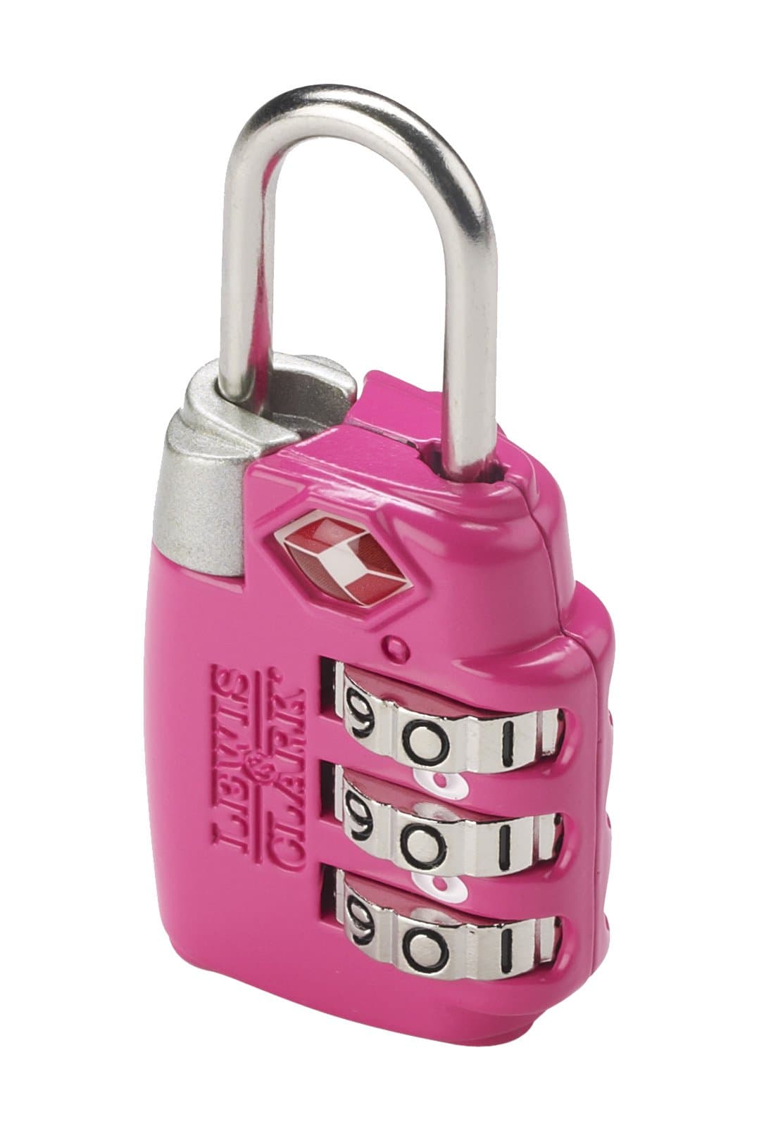 Travel Sentry TSA-Approved Luggage Lock, Large 3 Dial Combination with Easy Read Dials - Pink