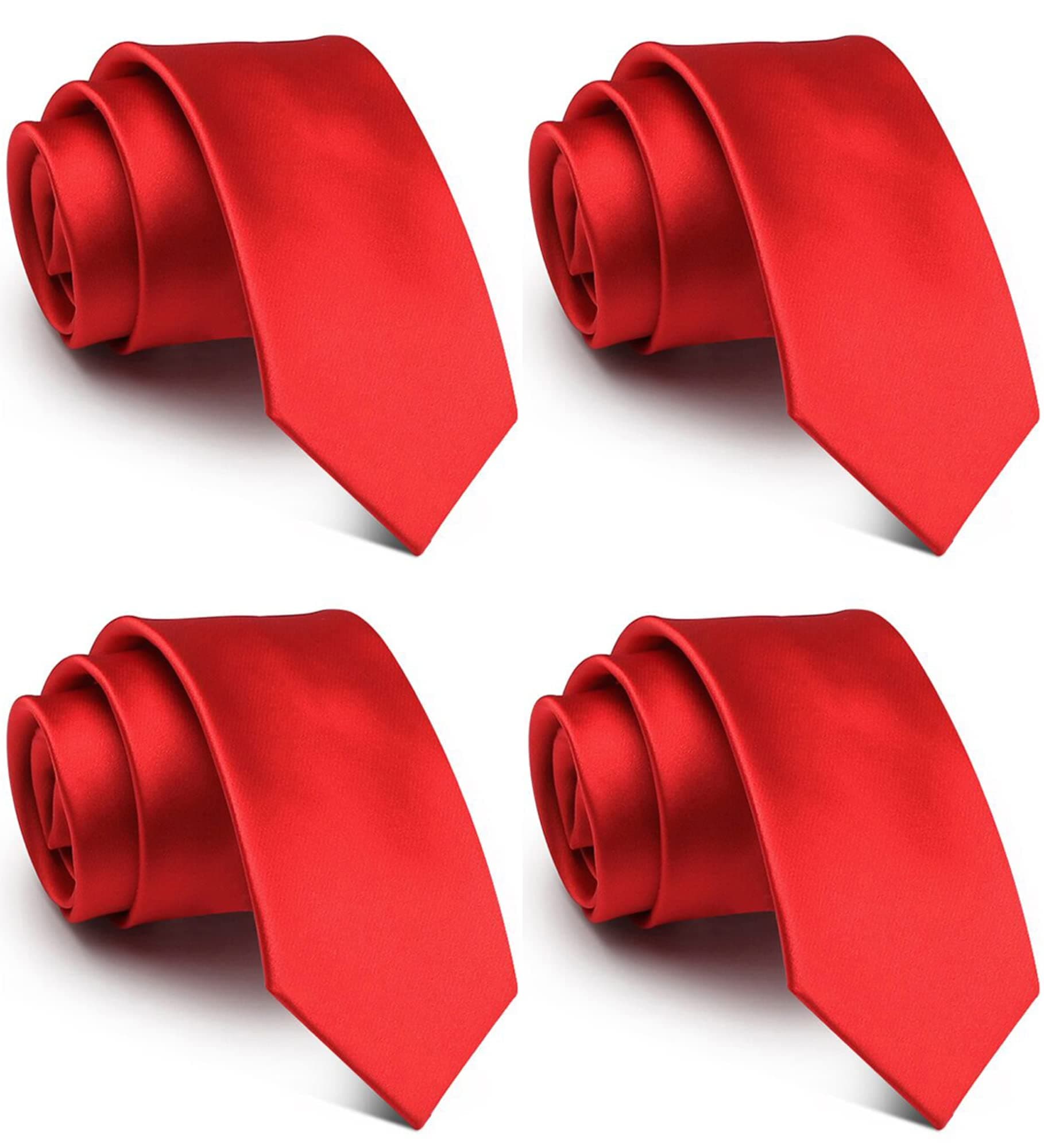 WeiShang Extra Long Ties for Men Big & Tall, 63 inch Length Neckties 4-Pack