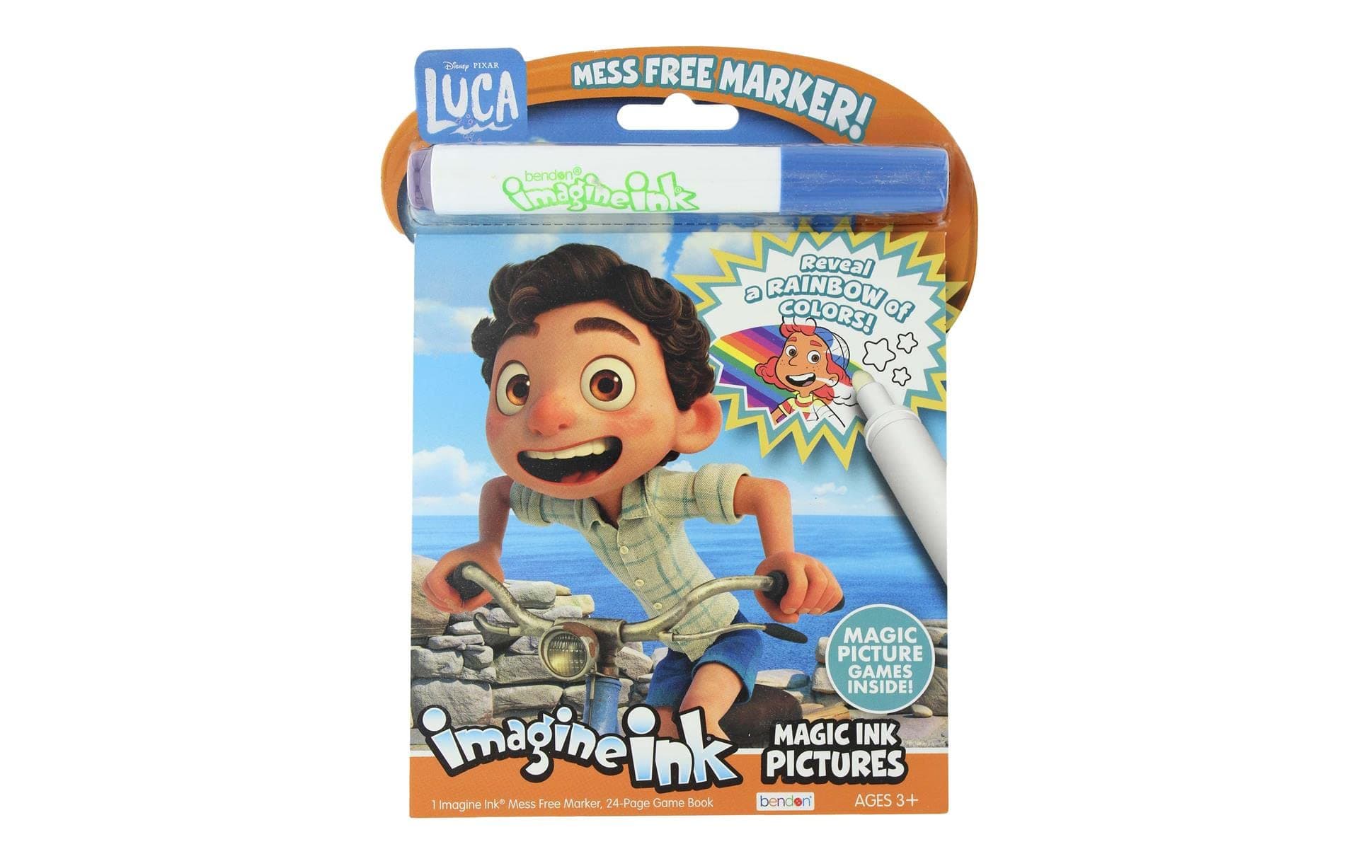 Bendon Luca 24-Page Imagine Ink Coloring Book with 1 Mess Free Marker