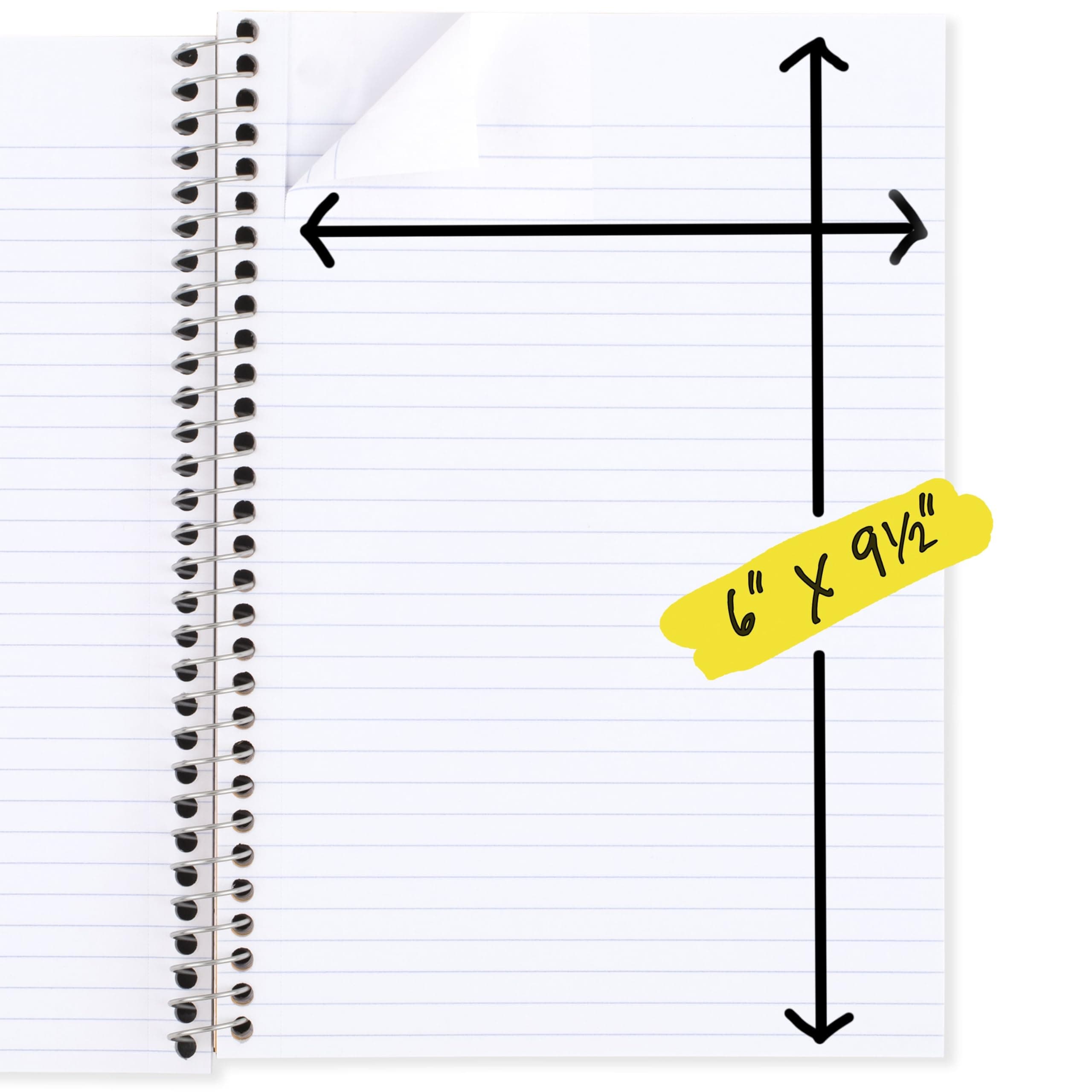 Five Star Notebook, 2 Subject, College Ruled, 9 1/2" x 6", 80 Sheets, Amethyst Purple (840029CF1-ECM)