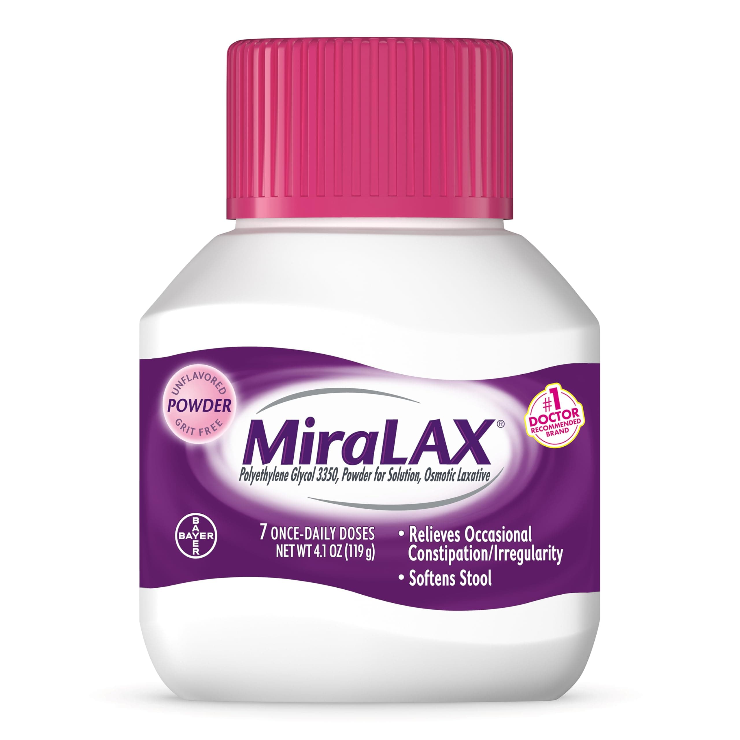Miralax 7 Day Powder Laxative, 4.09 oz