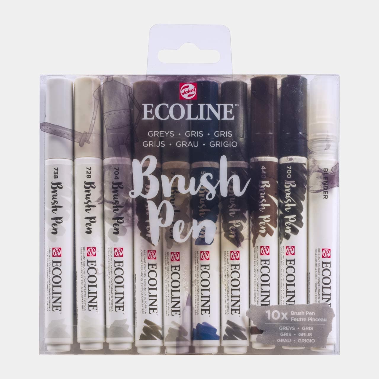 ECOLINE WC BRUSHPEN GREY SE/10