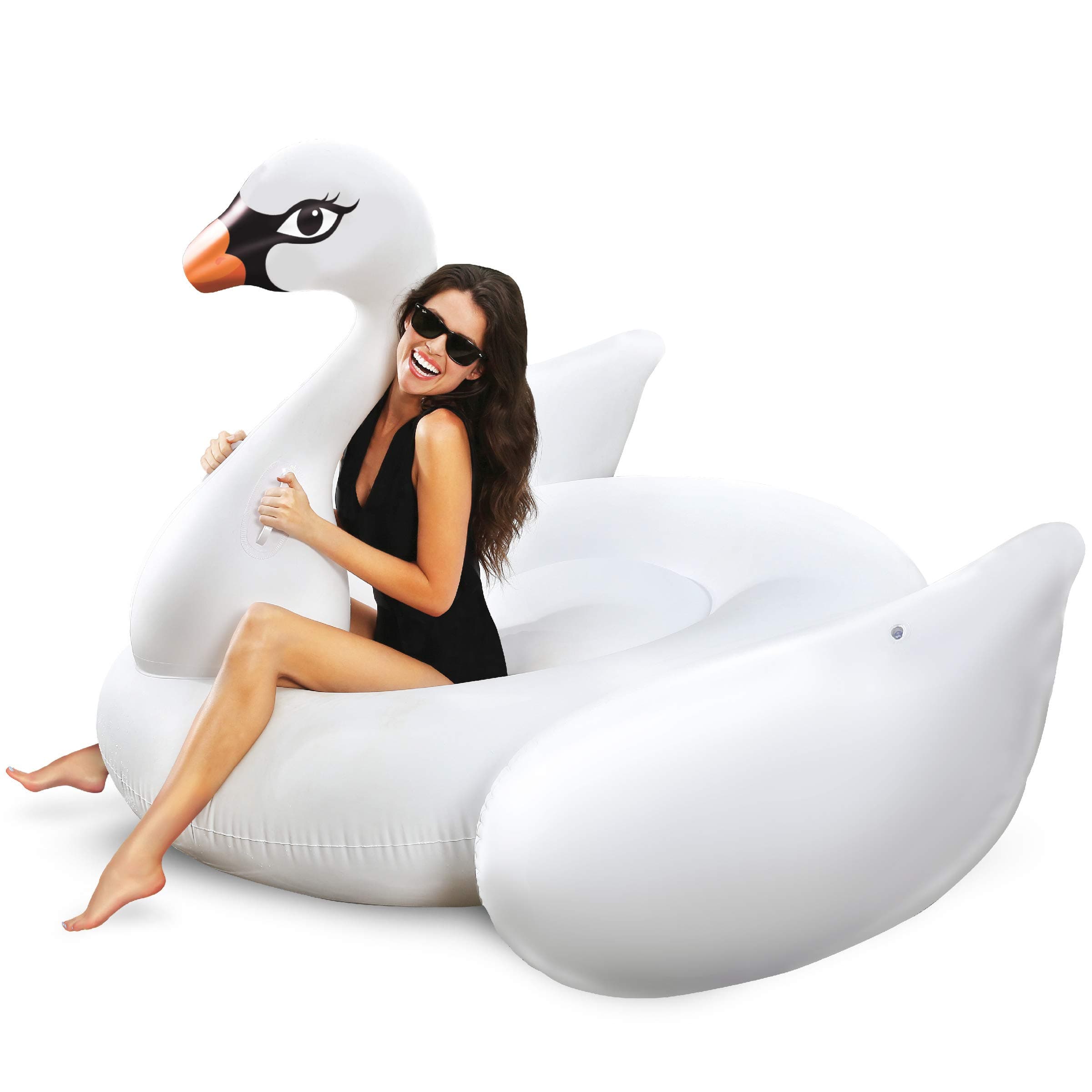 Inflatable Ride-On 6 Foot Wide Swan Float
