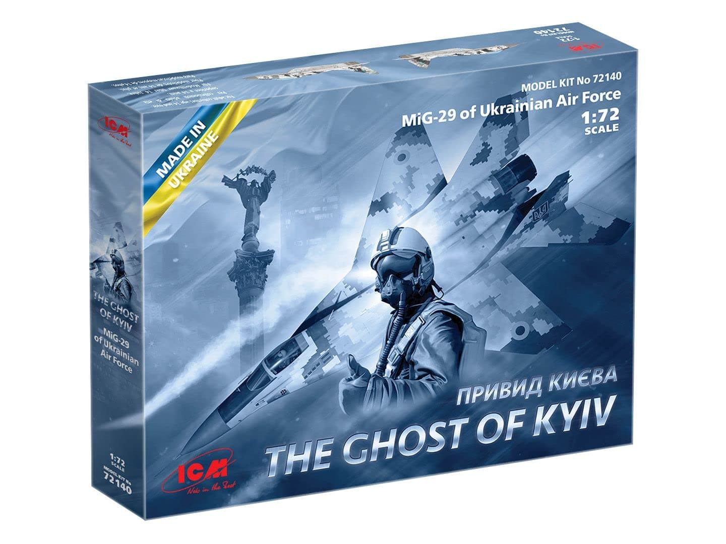ICM 72140 1/72 Ukrainian Air Force MiG-29 Ghost of Kiu Plastic Model