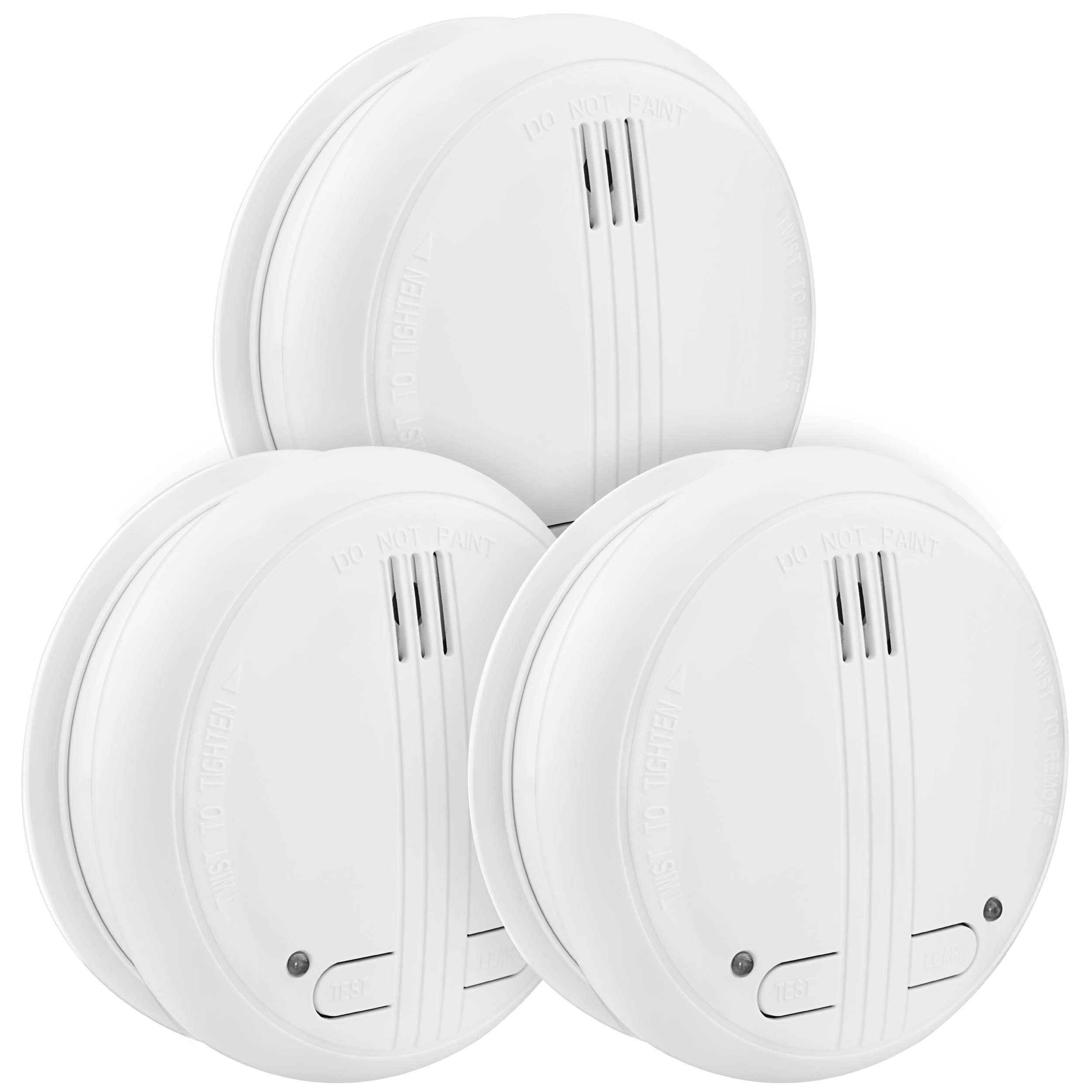 Mumbi RMF150 wireless smoke detector: 3 x smoke detectors/fire detectors tested in accordance with DIN EN 14604 - can be linked to connect to a network