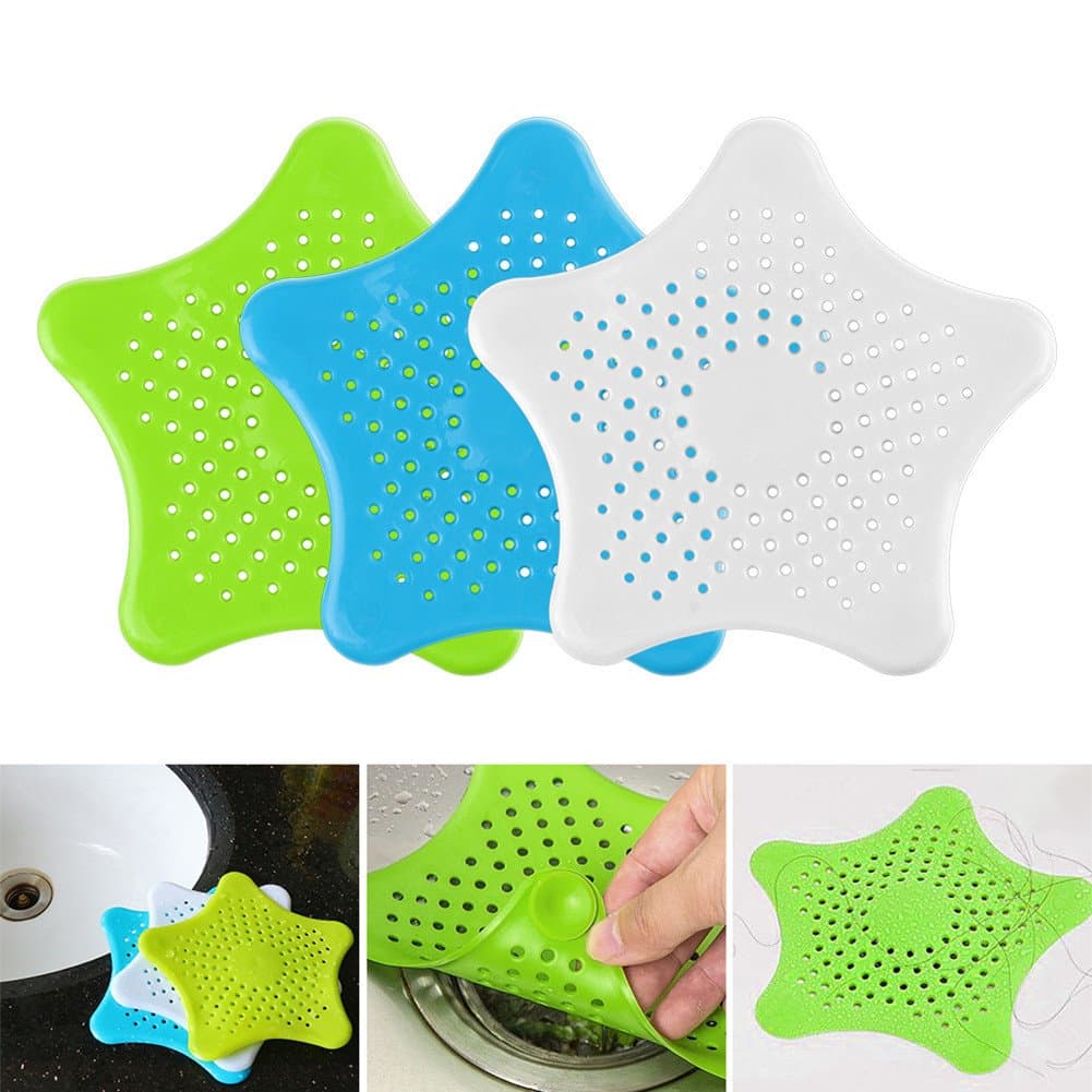 Focus AZ 3 Pack Kitchen Sink Strainer Bathroom Filtration Drain Cover Hair Trap Stopper & Collector