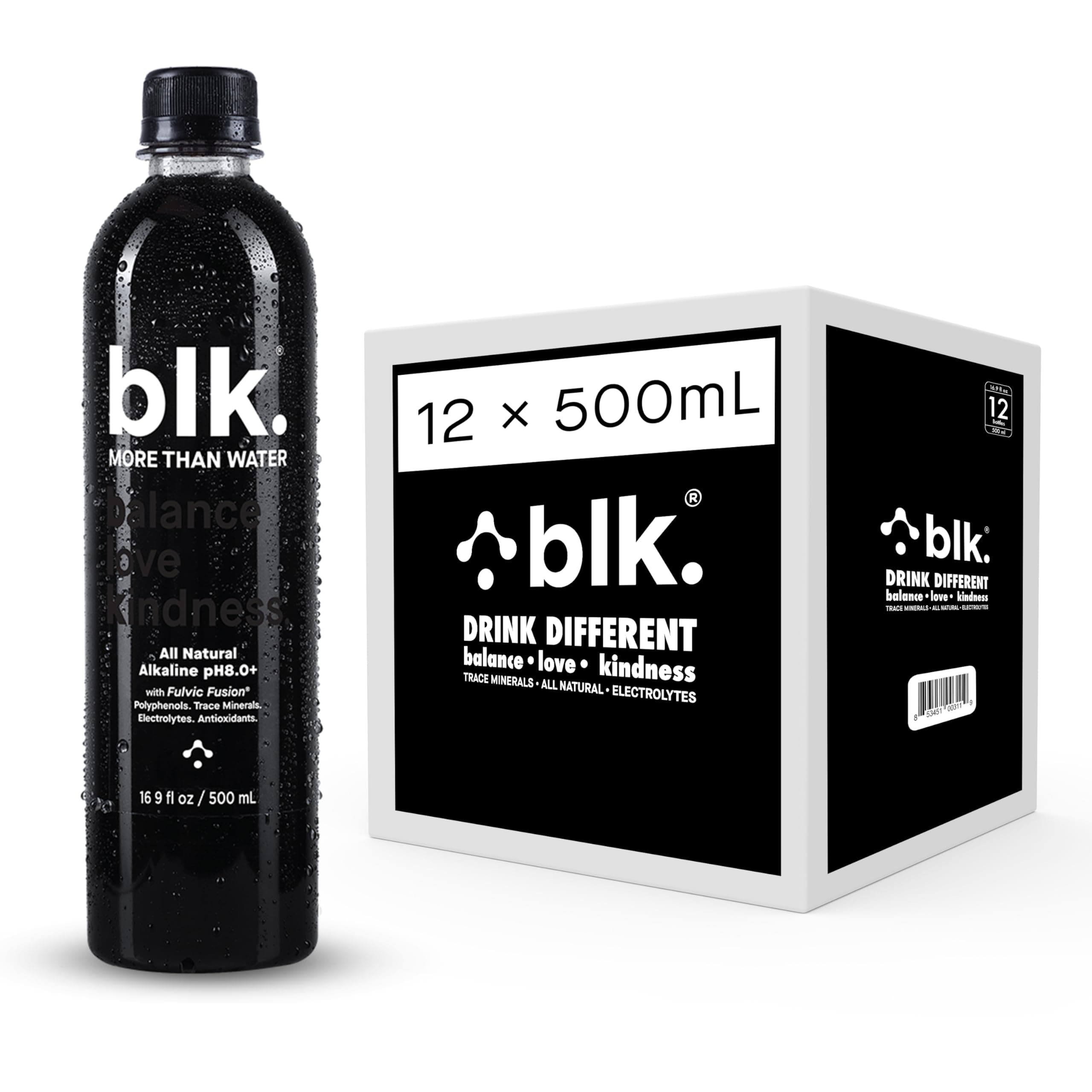 blk. Original Alkaline Water Ph 8.0+ With Fulvic Trace Minerals