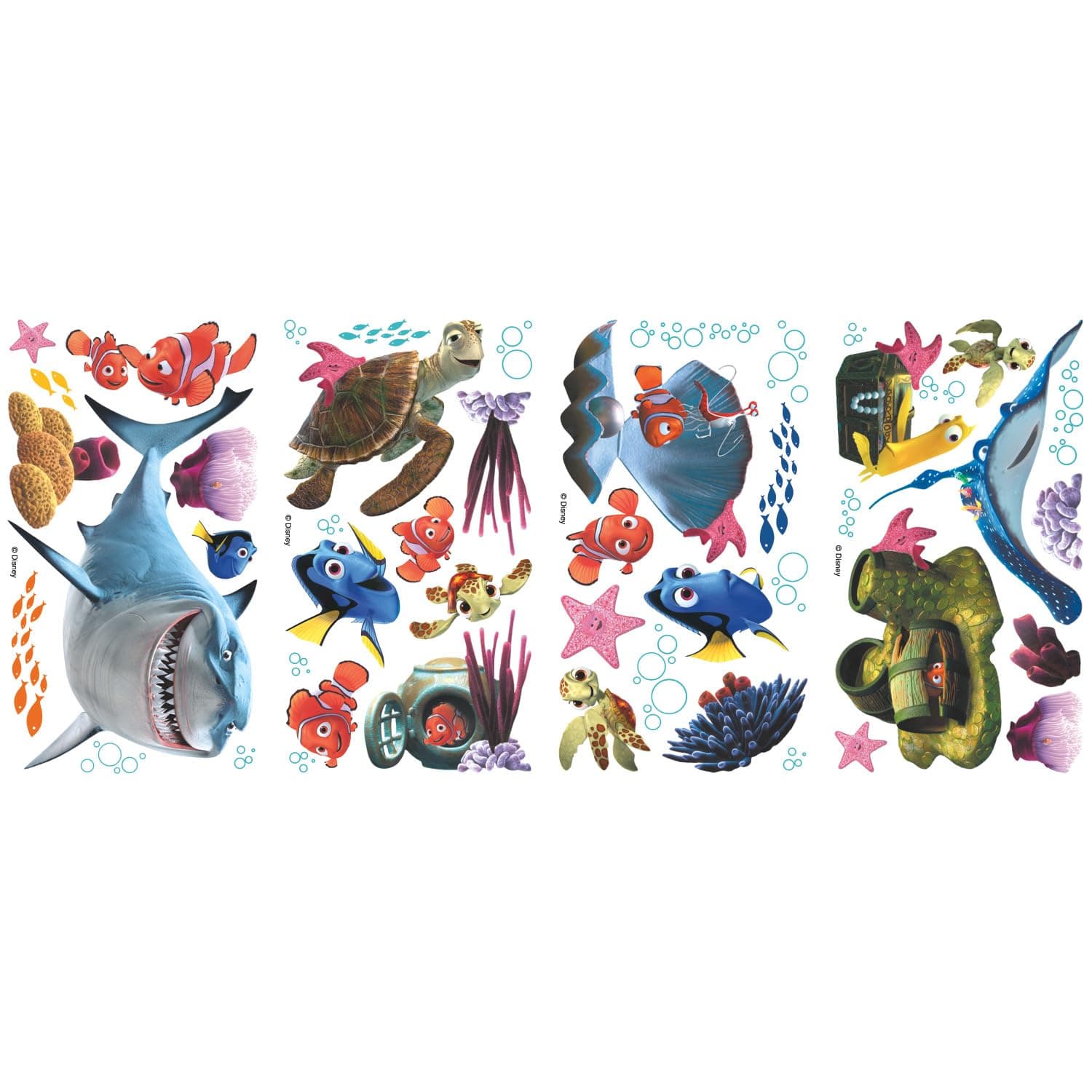 Roommates RMK2059SCS Finding Nemo Peel And Stick Wall Decals