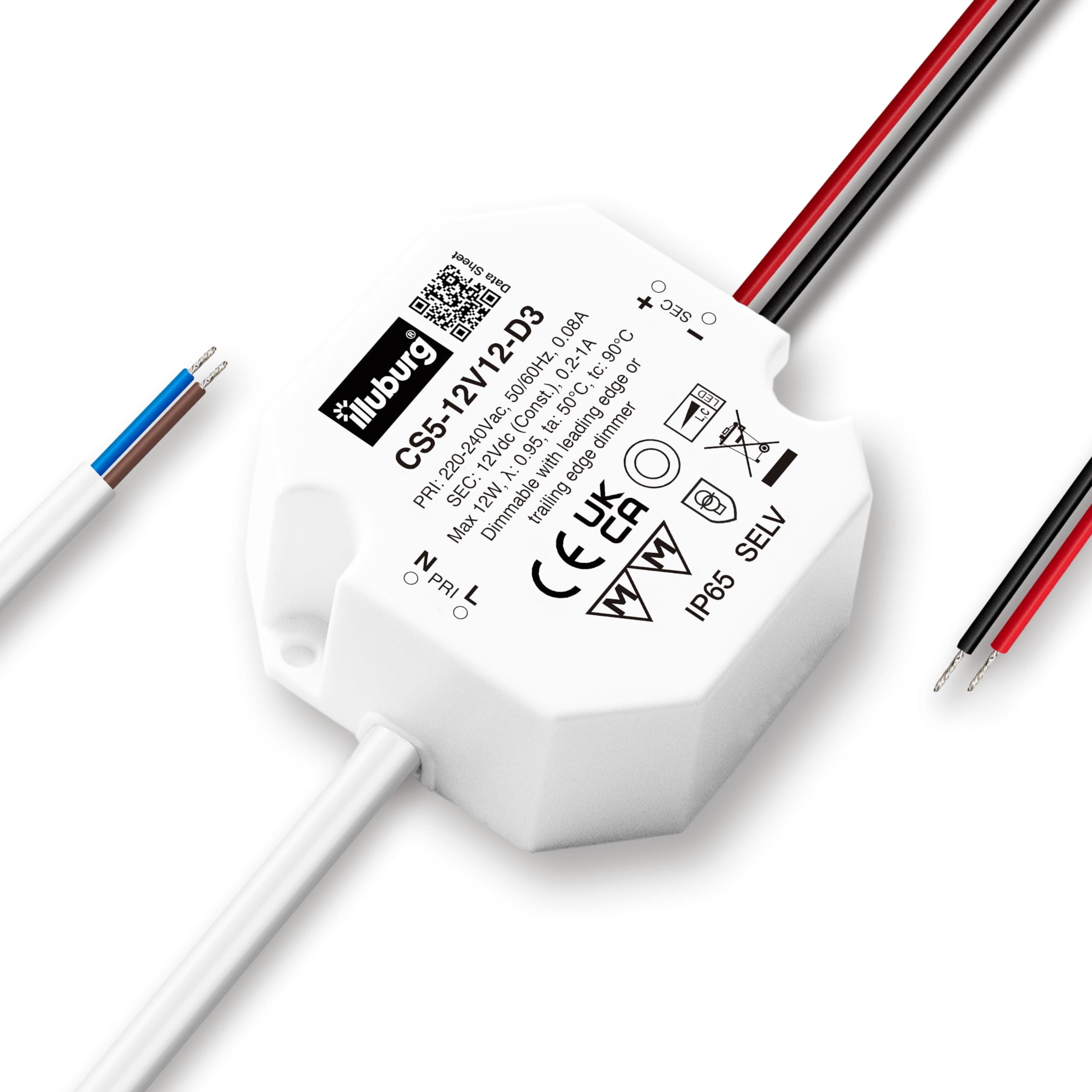 LED Driver 12V Dimmable TRIAC 2.4W - 12W Waterproof IP65 for LED Strip Spot Light Power Supply Transformer