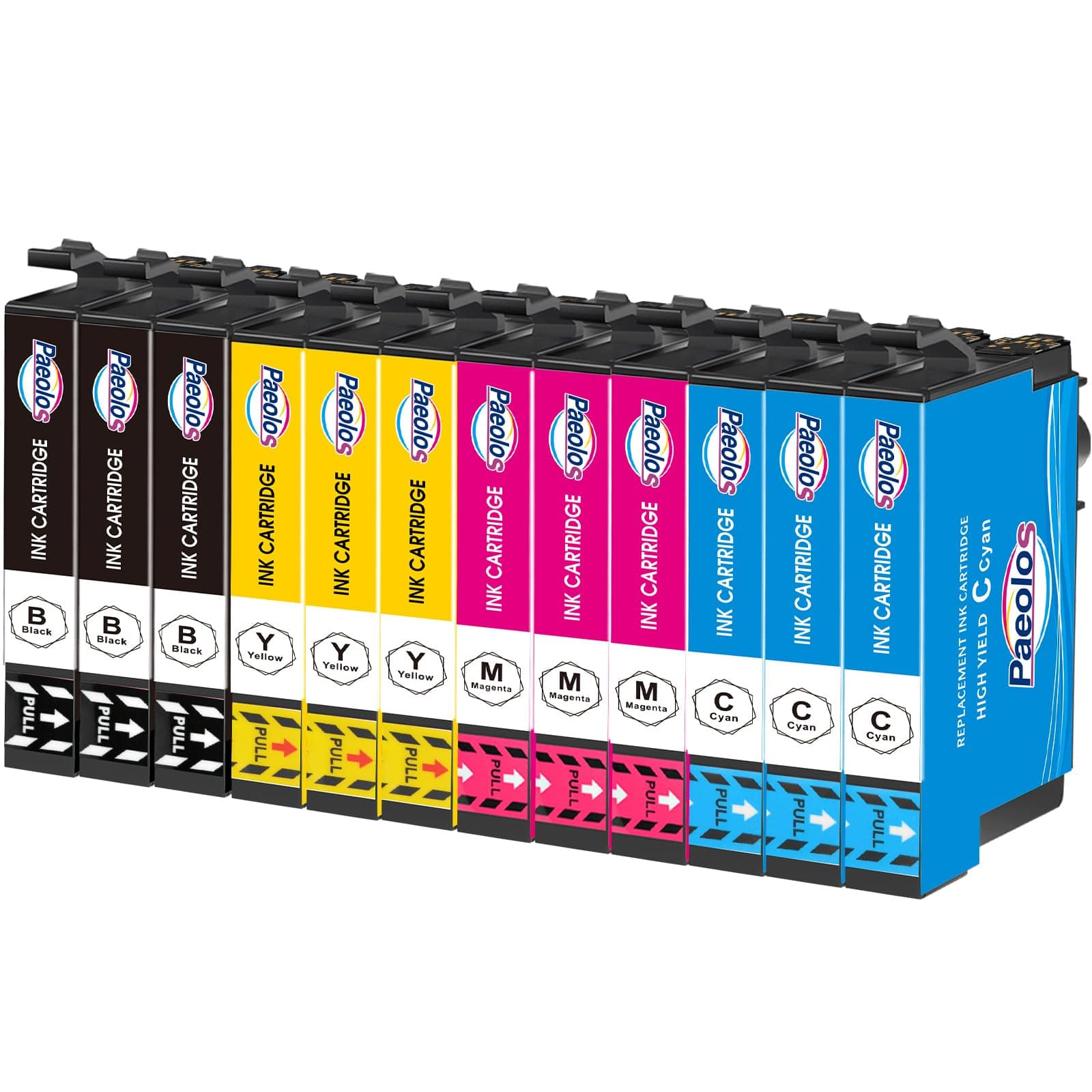 Paeolos Replacement for 405XL Ink Cartridges Multipack Replacement for Epson Compatible with Epson Workforce Pro WF-3820 WF-7310 WF-7830 WF-4820 WF-7835 WF-7840 WF-3825 Printer 12 Pack