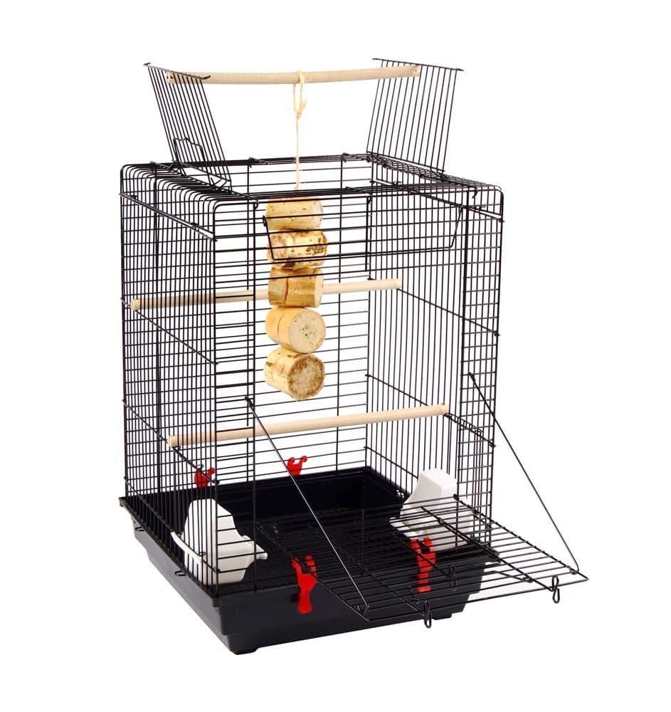 Liberta Okran Bird Open Top Cage, Medium, 58 x 40 x 40 cm