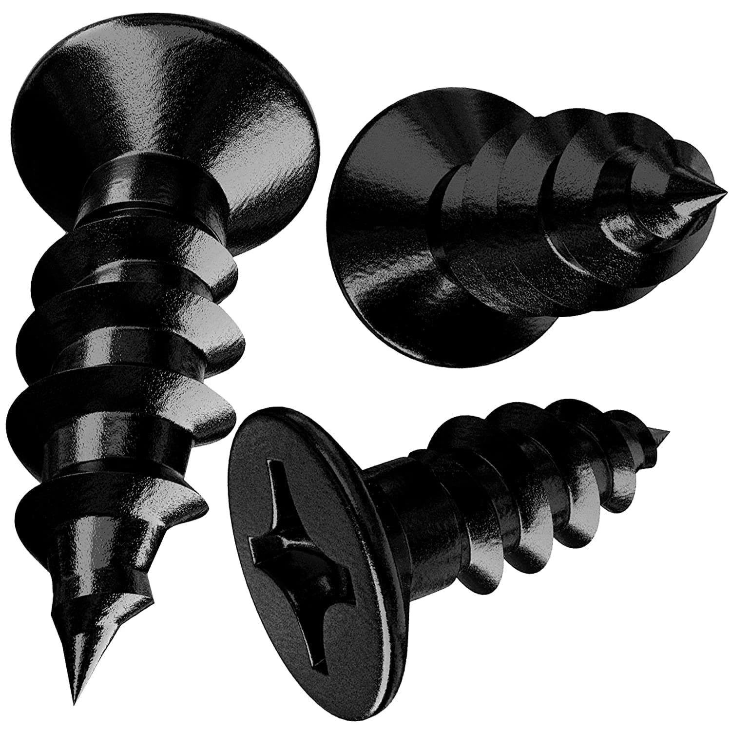 Durable #12 x 5/8" Black Phillips Head Screws 50 Pk. Versatile, Super Small, Coarse-Thread Coated Magnetic Steel Wood Screws Great for Indoor DIY Woodworking Projects, Furniture, and Handiwork