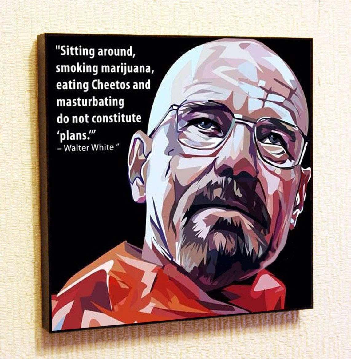 Walter White Breaking Bad Poster POP Art Print Canvas Quotes Wall Decals Framed Fan Artwork
