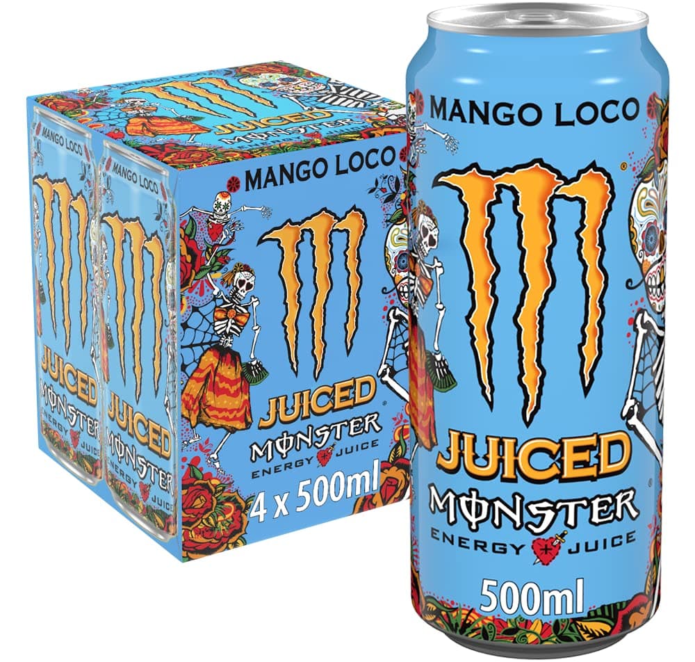 Monster Energy Drink Mango Loco 4 x 500 ml