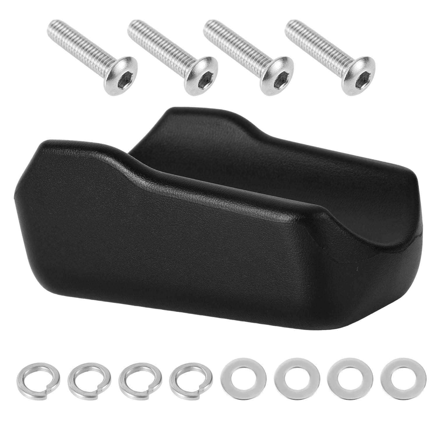 Rollator Armrest Pad, Armrest Cover Cushions for Upright Walker Soft Comfortable Arm Forearm Padded Support Armrest Handle for Walkers Stand up Rollator Parts Accessories for Seniors (Black)