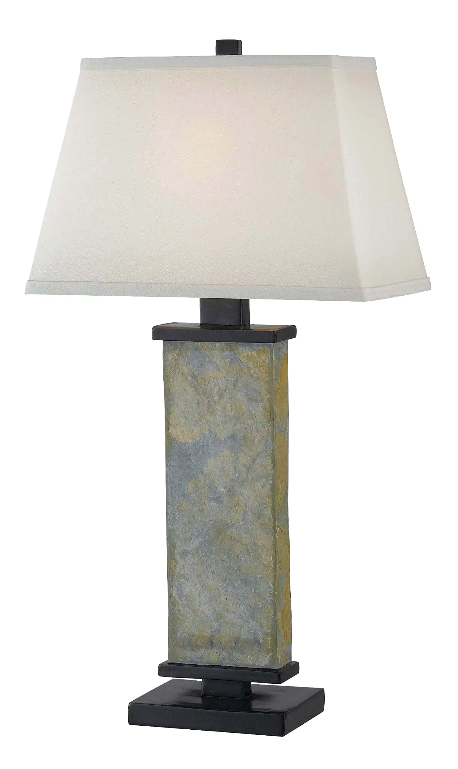 Kenroy HomeNatural Slate Table Lamp, 29" High, White