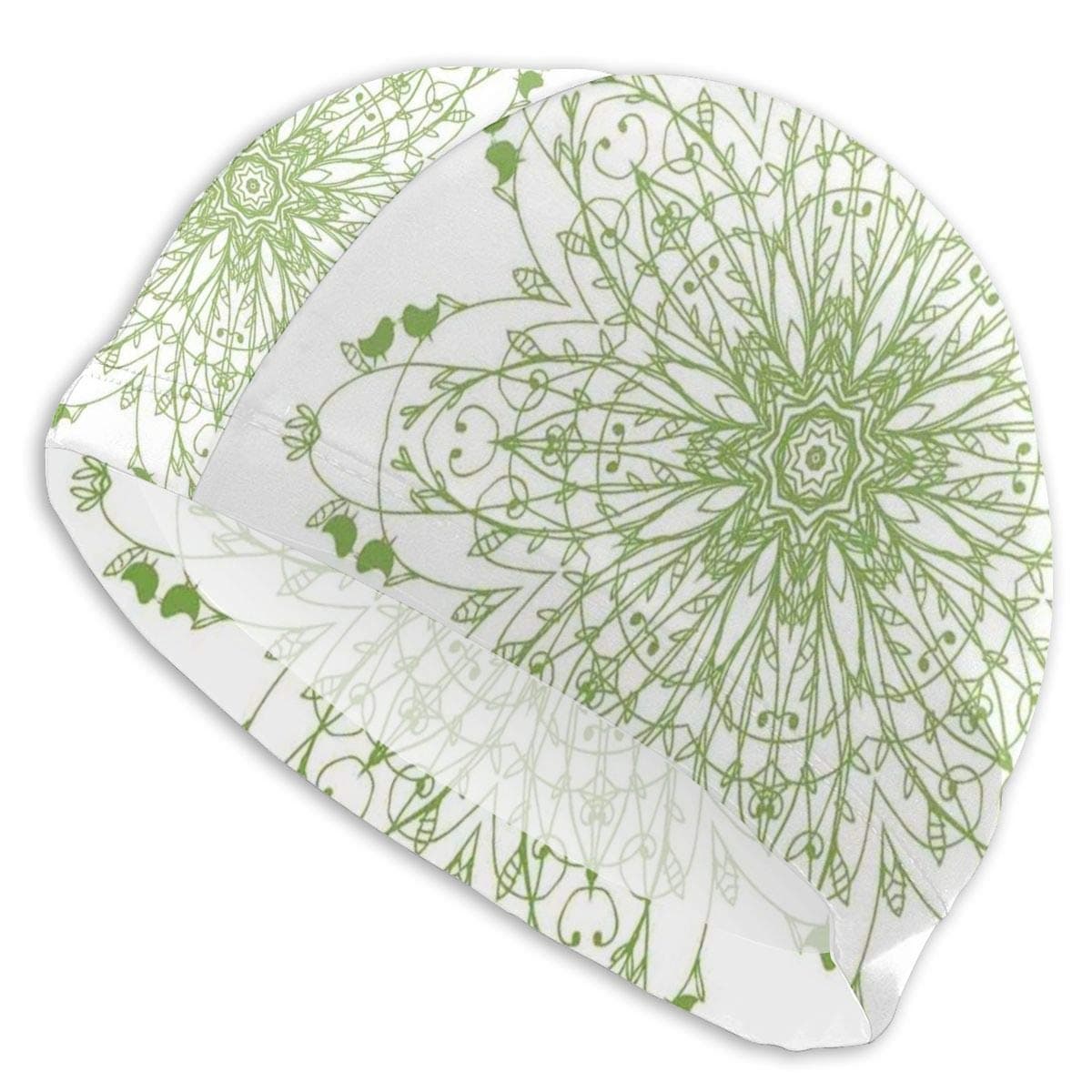 Swimming Cap Elastic Swimming Hat,Original Celtic Shield Icon Gothic Design Abstract Scotland Medieval Style Art,For Men Women Youths