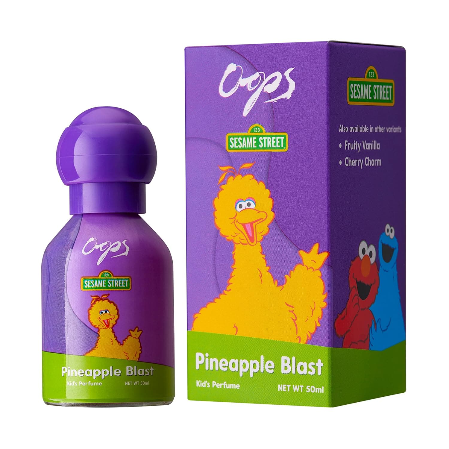 Sesame Street Eau De Parfum 50ml | Big Bird's Pineapple Blast| Perfume for Unisex Kids