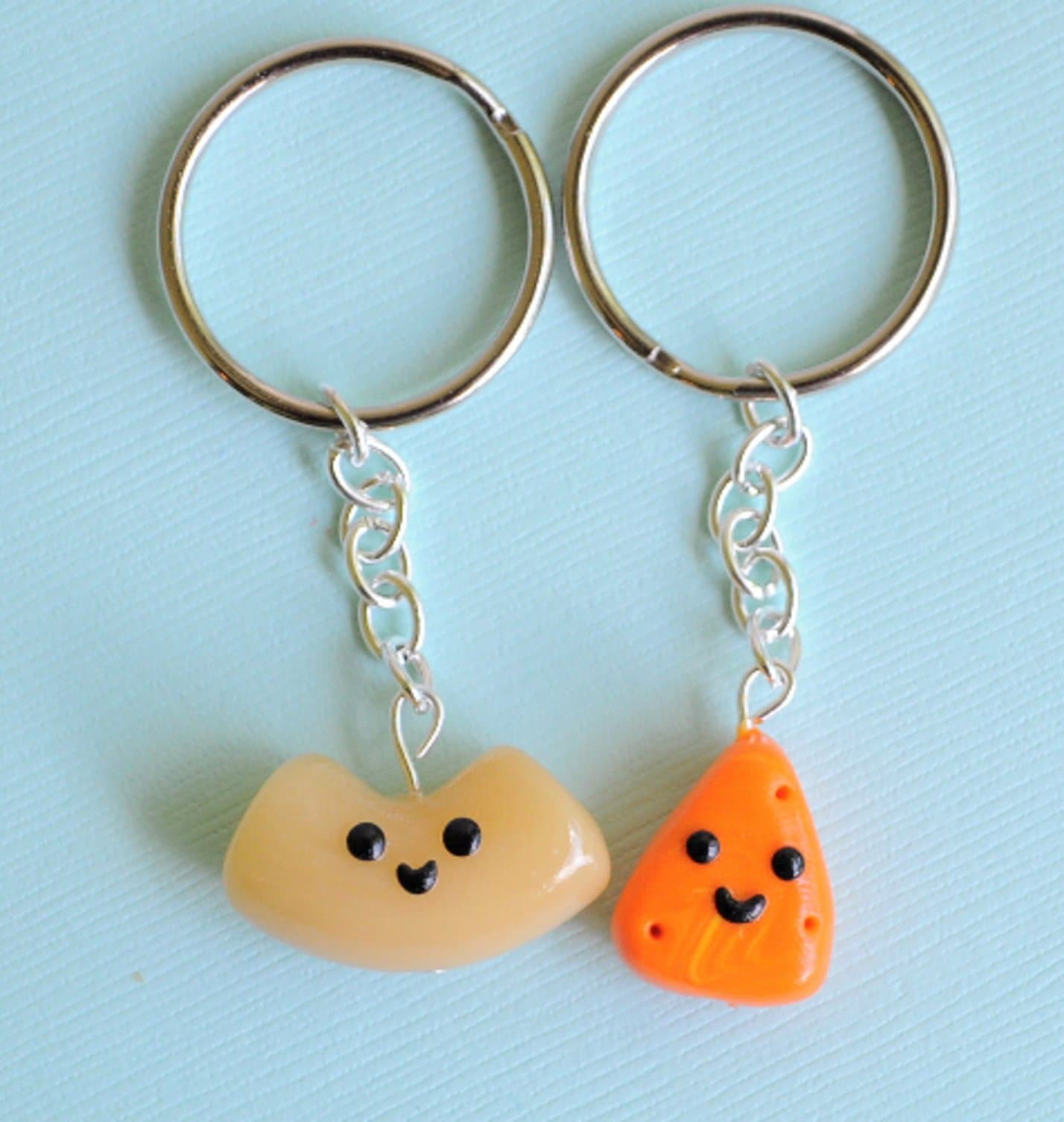 Polymer Clay Macaroni and Cheese Best Friend Key Chains