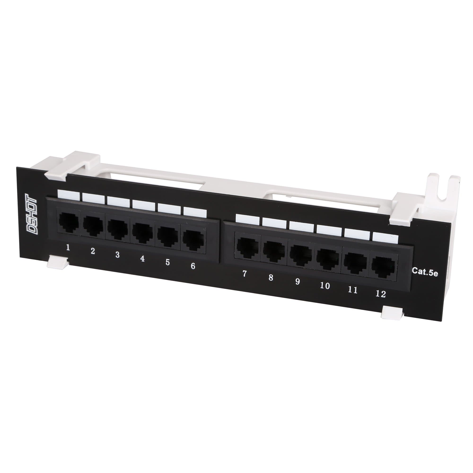 Dshot12 Port UTP 10 inch Cat5e Network Wall Mount Surface Patch Panel