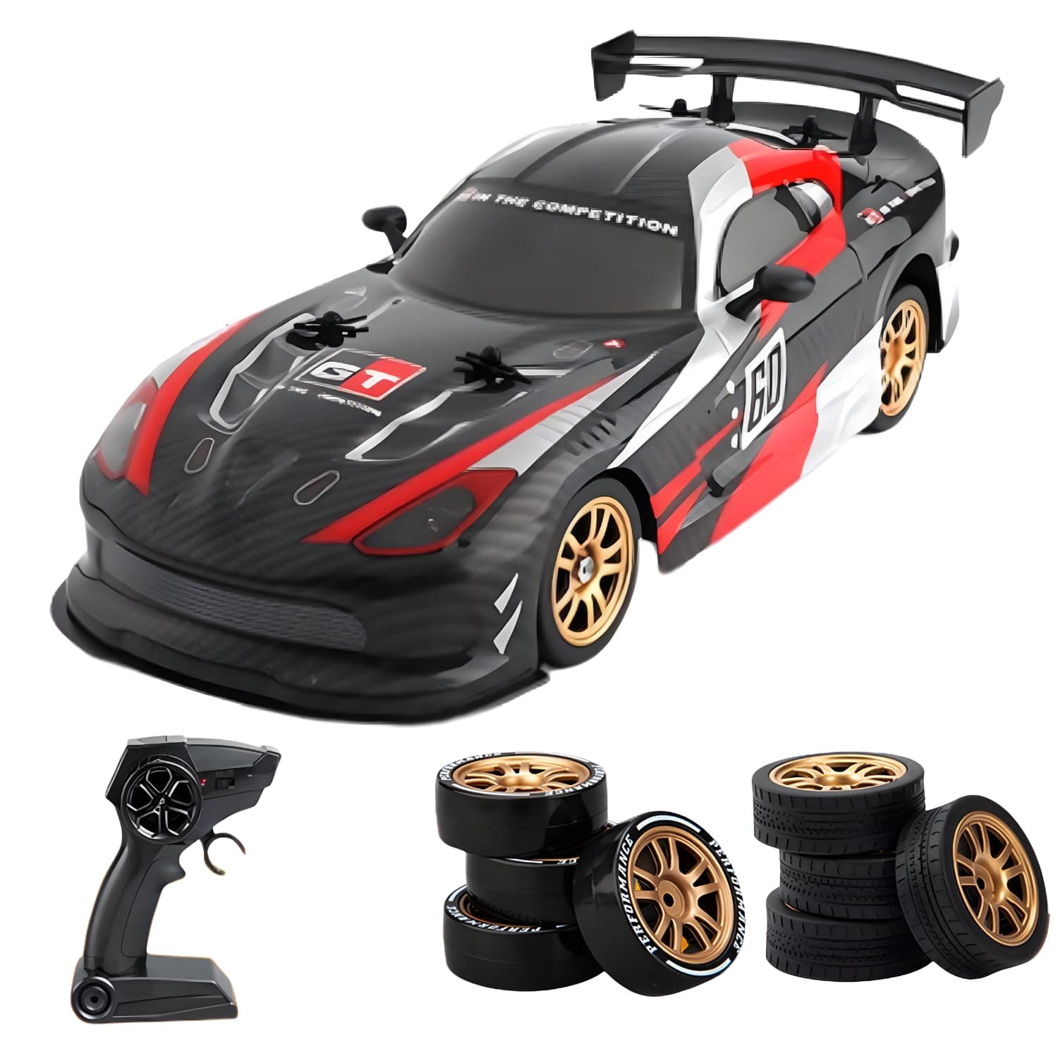 The perseids RC Drift Car, 20KM/H Drift Rc Car, 4WD 2.4G Offroad RTR Speed Control Drifting Vehicles with Drifting Racing Tires, 1/16 Remote Control Car High Speed RC Race Cars for Adults