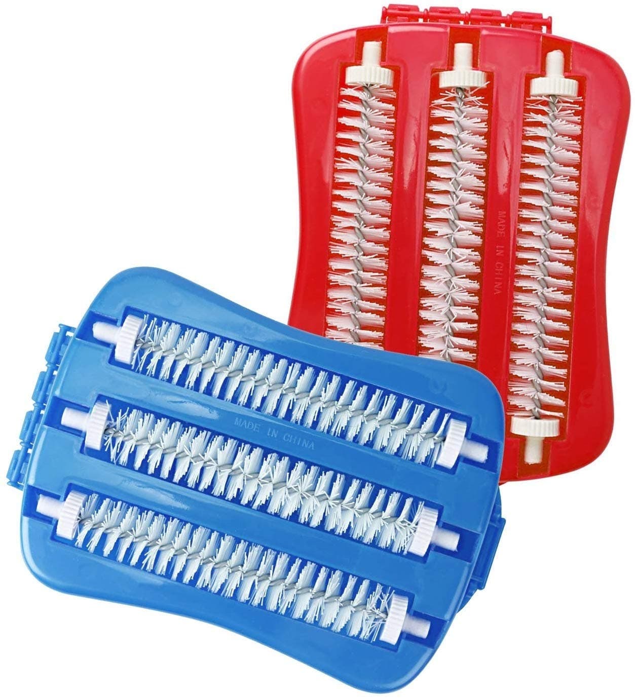 HOME CUBE Carpet Cleaner Roller Brush with Dust Collector for Home Carpets, Table Linen, Sofas, Car Seat, Bed Sheet and Office Sofa - Set of 2 - Random Color