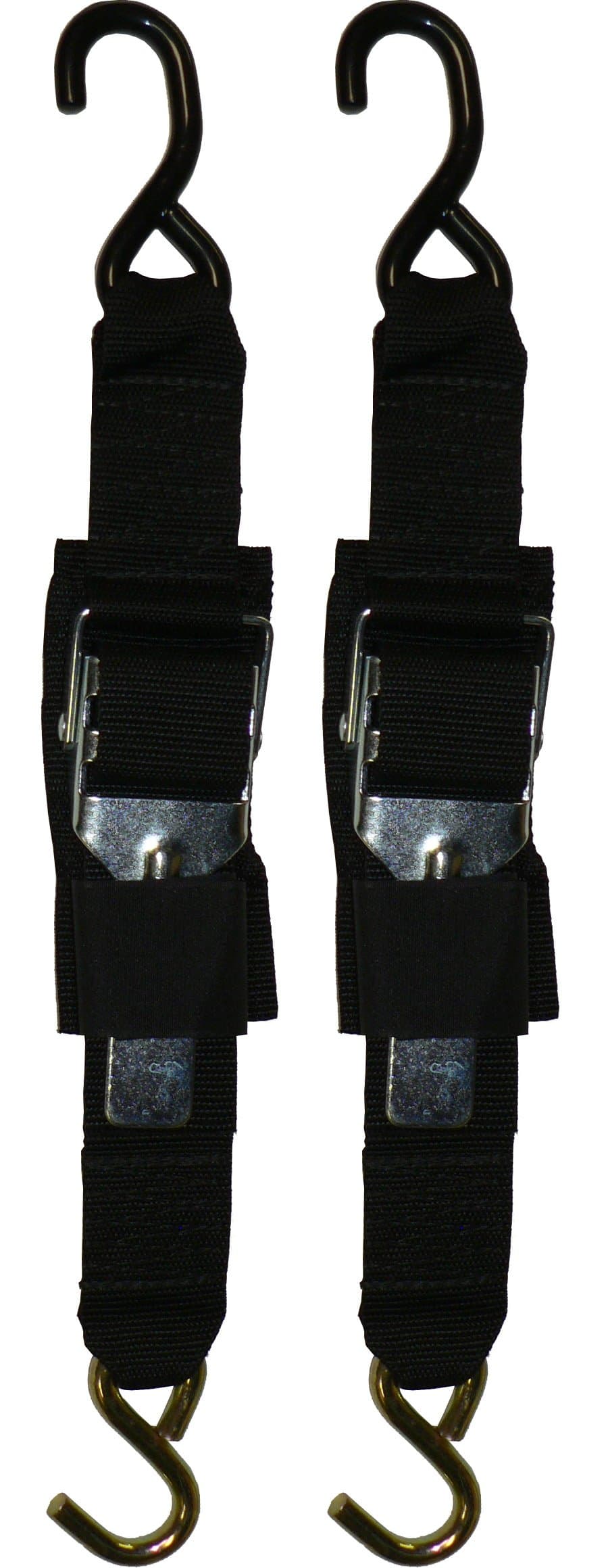 Rod Saver Paddle Buckle 2 inch Trailer Tie-Downs (2 Feet), Pair