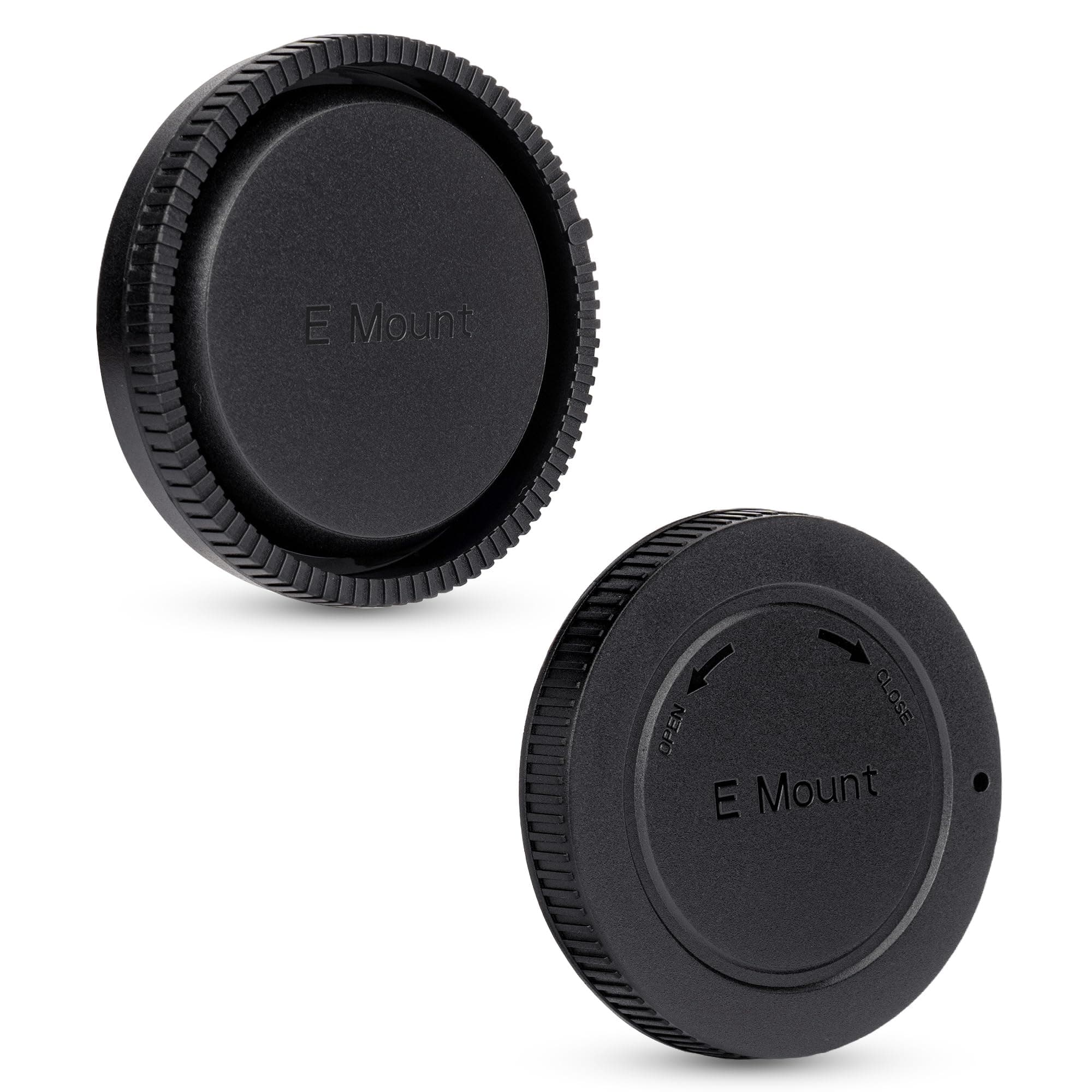 Body Cap and Rear Lens Cap Kit for Sony Alpha Series & NEX Series E-Mount Mirrorless Camera and Lens Such as Sony A7/A7 II/A7III/A7S/A7S II/A7R/A7R II/A7RIIIA6500/A6400/A6300/A6000/A5100/A5000/NEX-6