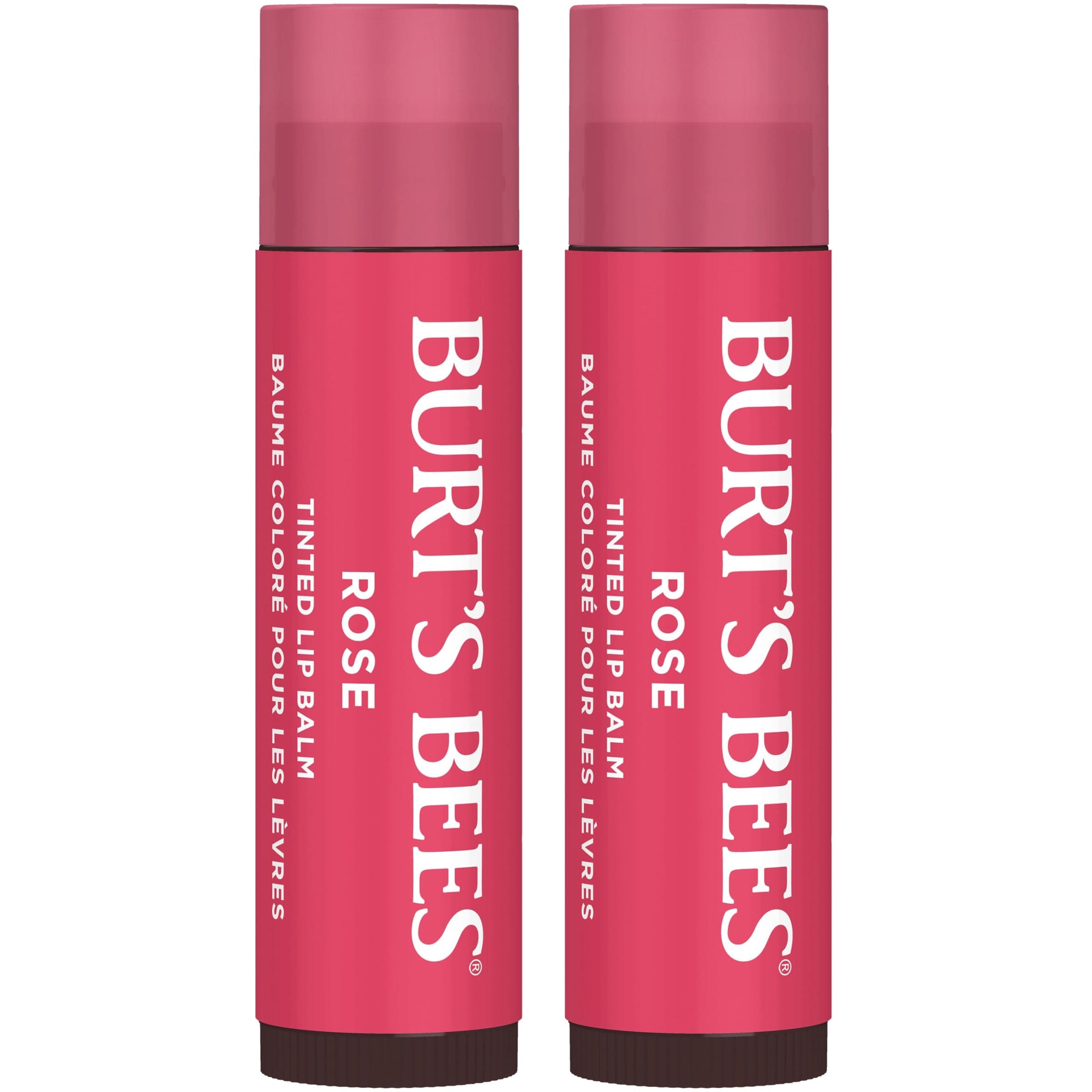 Tinted Lip Balm - Rose 0.15 Ounce 2 Pcs