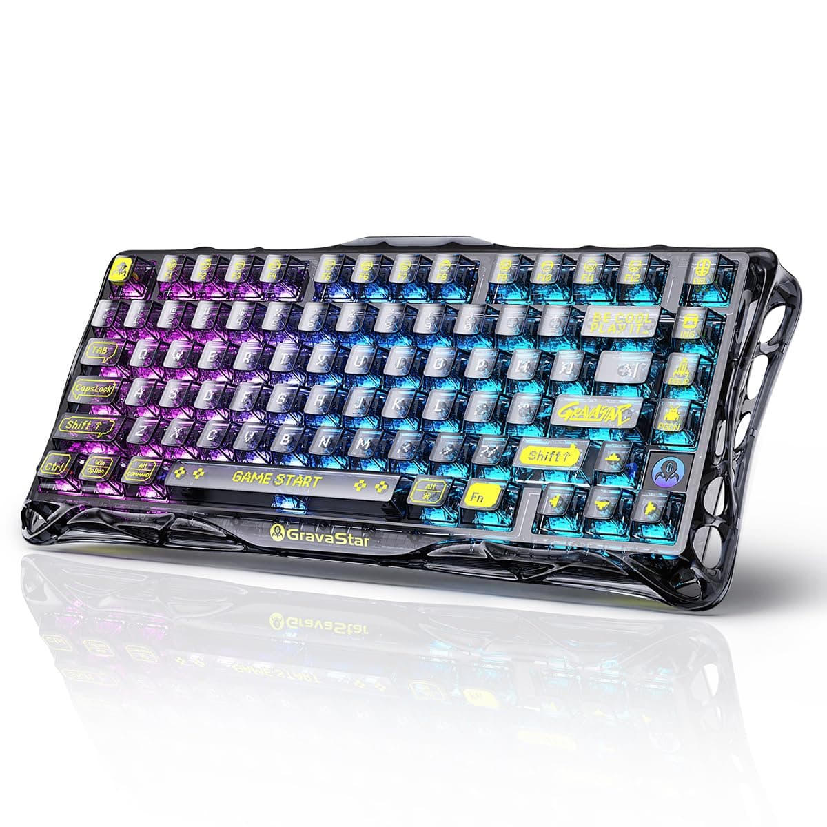GravaStar Mercury K1 Lite Gaming Keyboard (Snow White)
