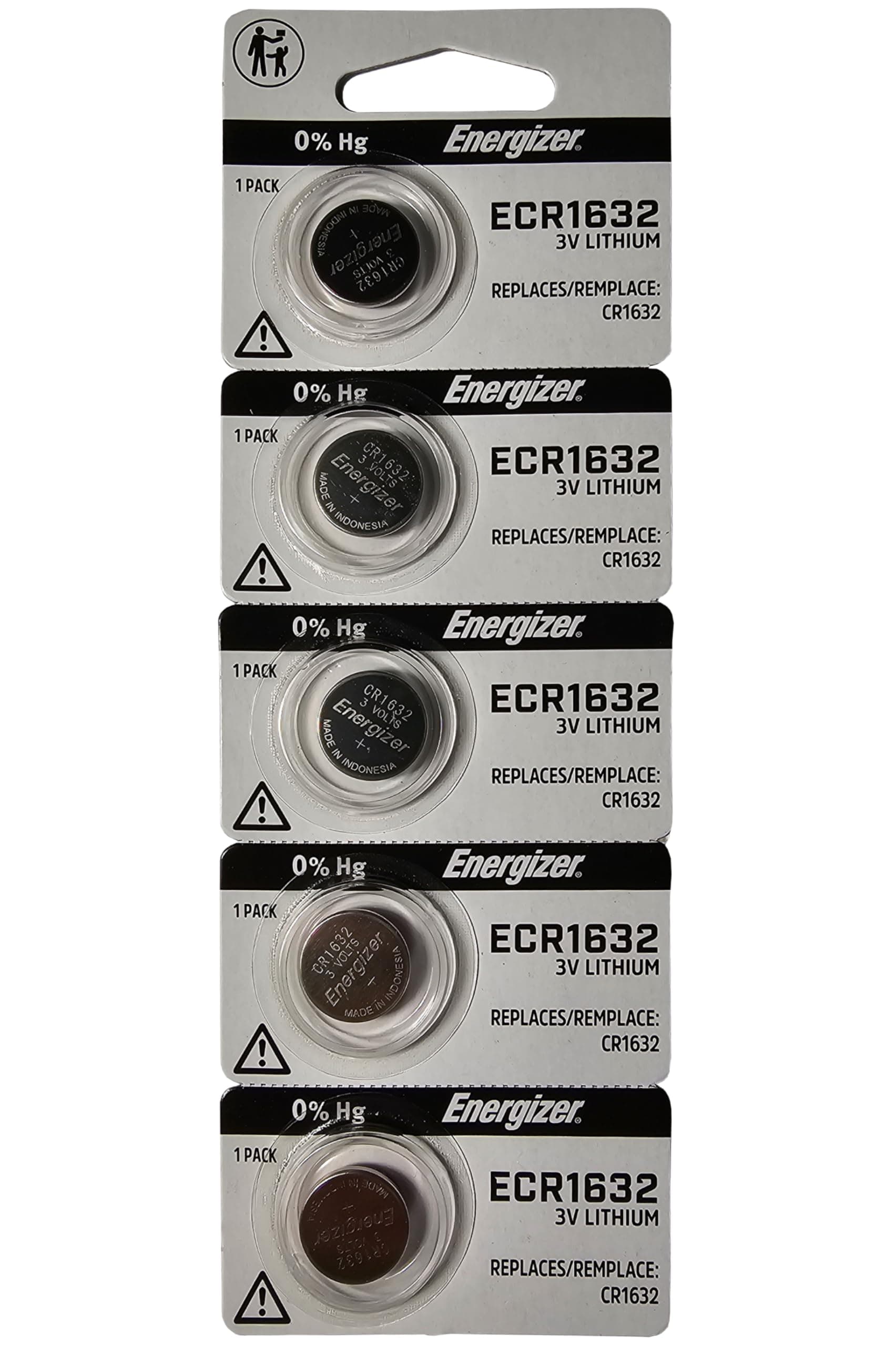 Energizer CR1632 3V Lithium Coin Battery (5 Count (Pack of 1))