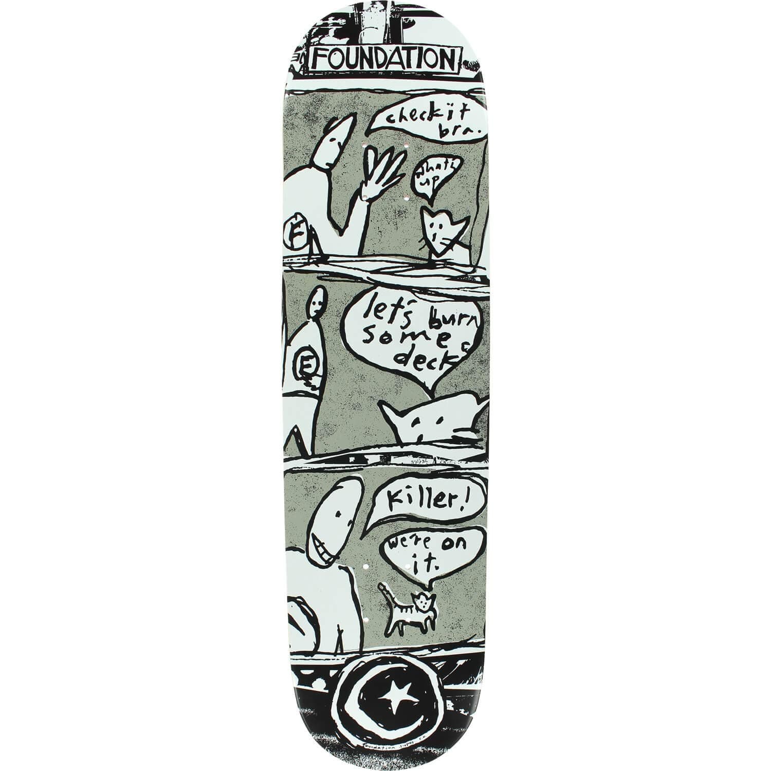Foundation Skateboards Burner Skateboard Deck - 8.12" x 31.625"
