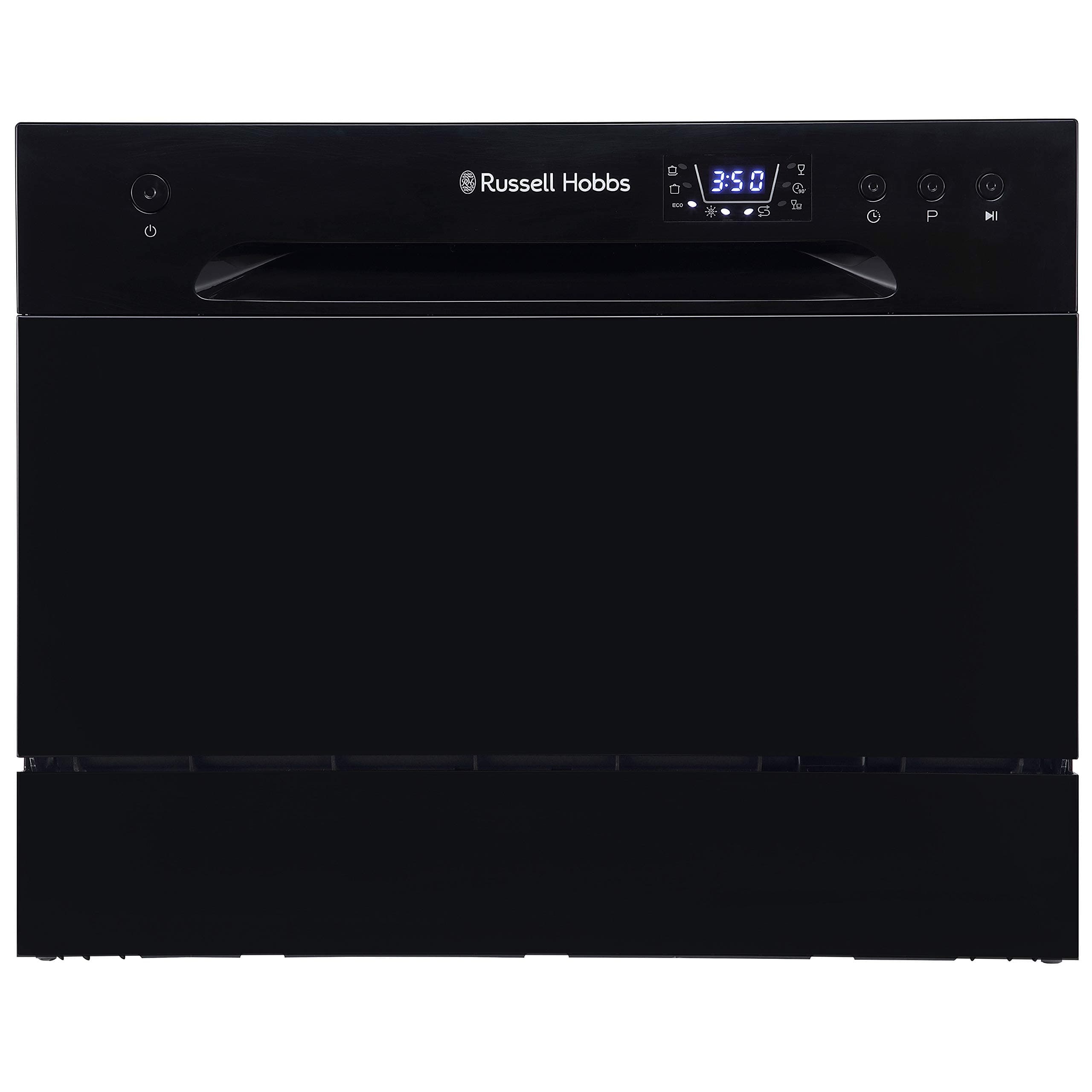 RHTTDW6B Freestanding Compact Dishwasher, Eco Mode, 6 Place_settings, Black, Noise Level: Decibels 52