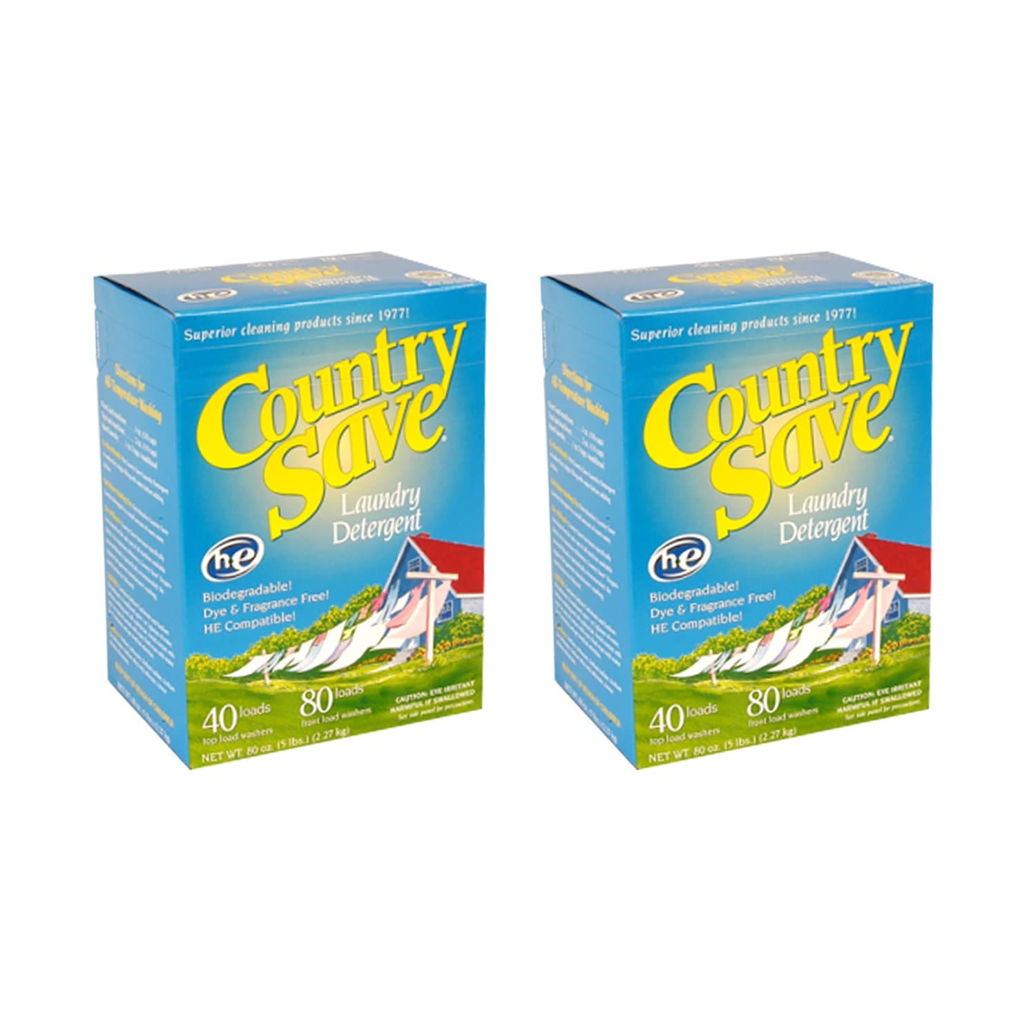 Country Save All Natural Laundry Detergent 5 lb Box (Pack of 2)